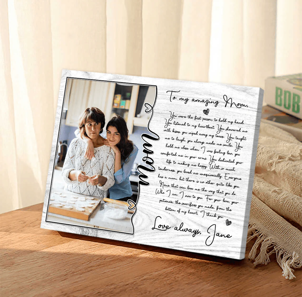 Personalized Gift For Mom Landscape Canvas - Daughter To Mom Canvas - Custom Gift For Mom From Daughter Son, Mother's Day, Anniversary, Birthday, Presents for Mom - Mom I Love You Canvas - Image 5