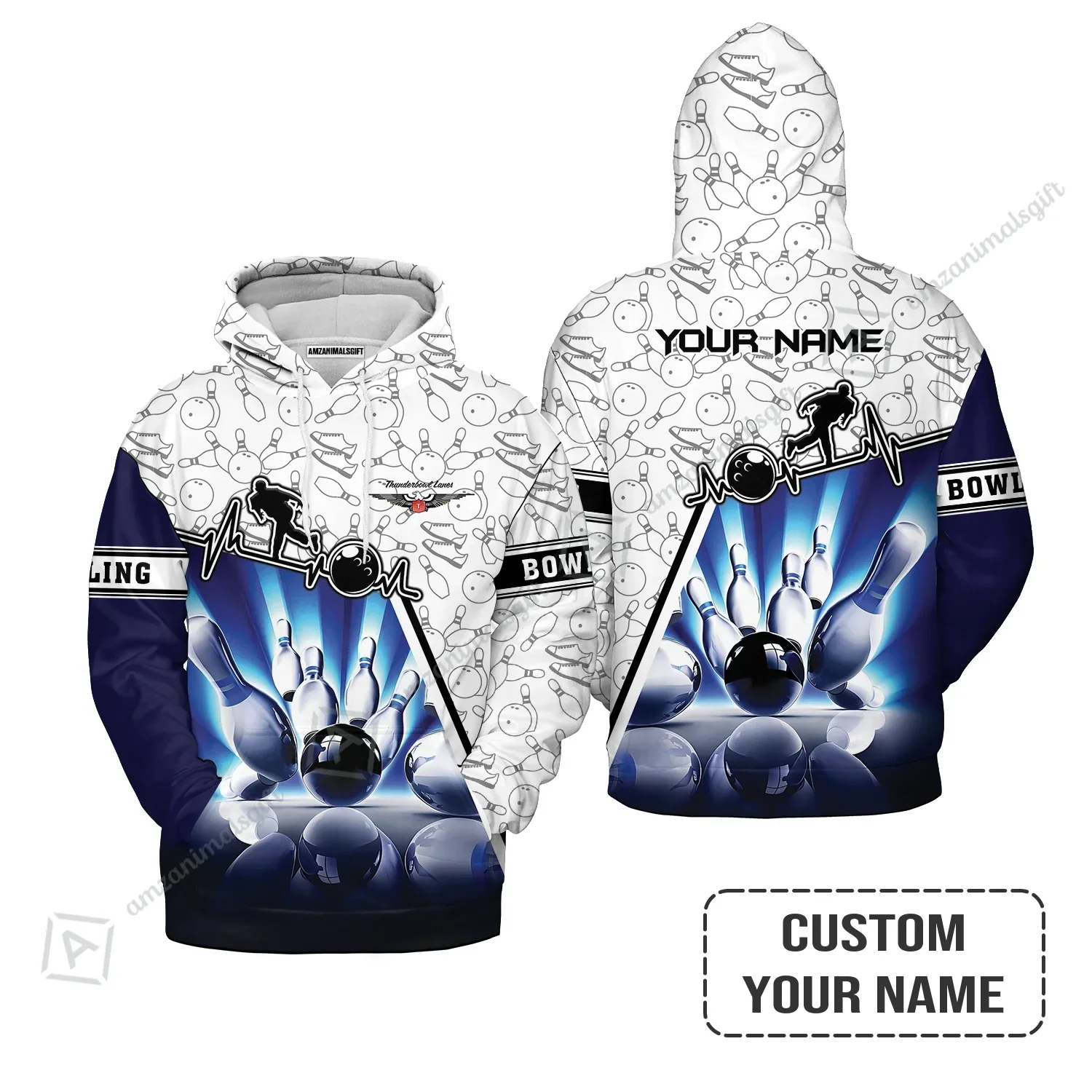 Personalized Name Bowling Hawaiian Shirt, Thunderbowl Lanes Unique Bowling Shirt For Men Women, Perfect Gift For Bowling Lovers, Bowlers - Image 6