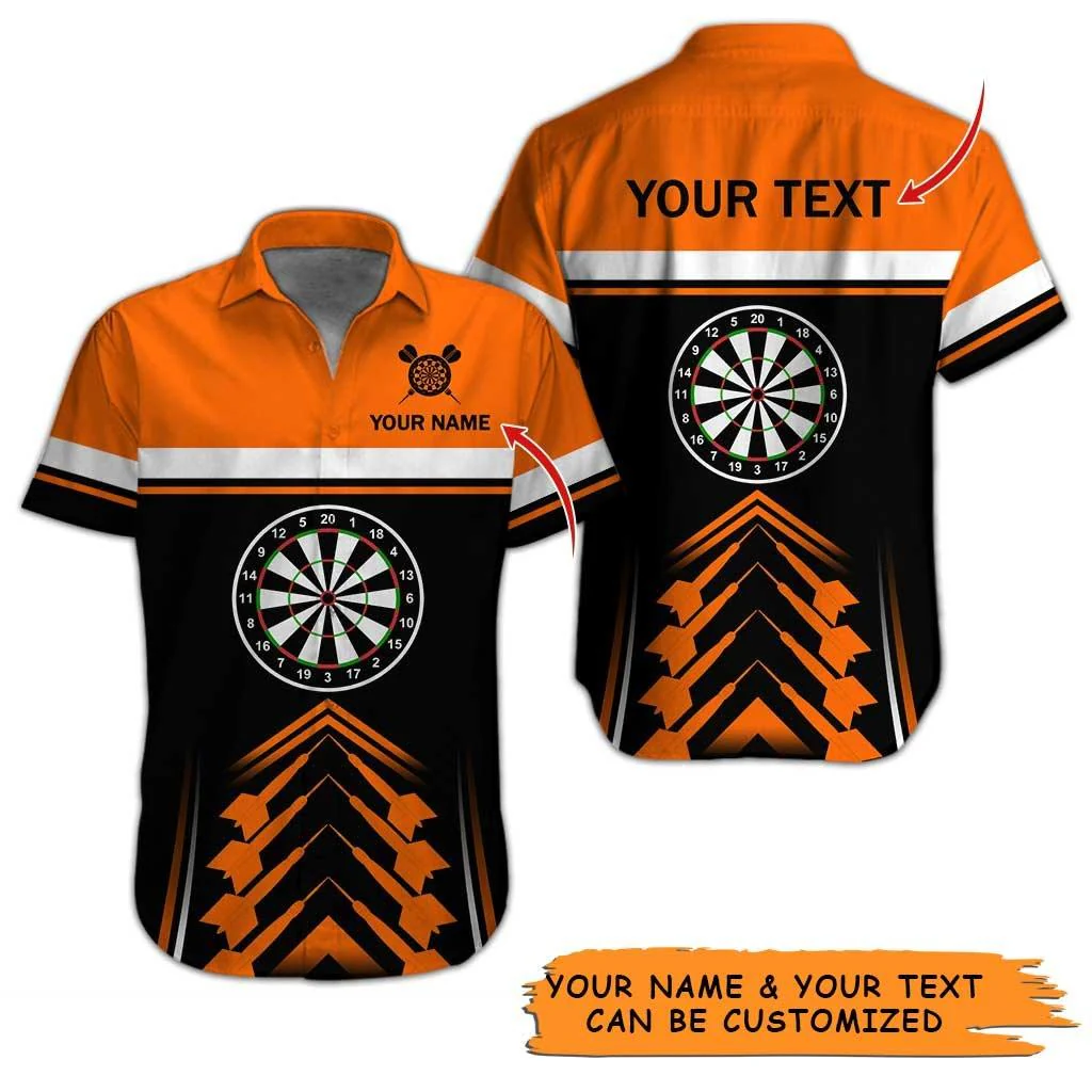 Personalized Name Darts Aloha Hawaiian Shirt - Amazing Darts Pattern Hawaiian Shirt Personalized Name Hawaiian Shirt For Men & Women, Darts Lover - Image 2