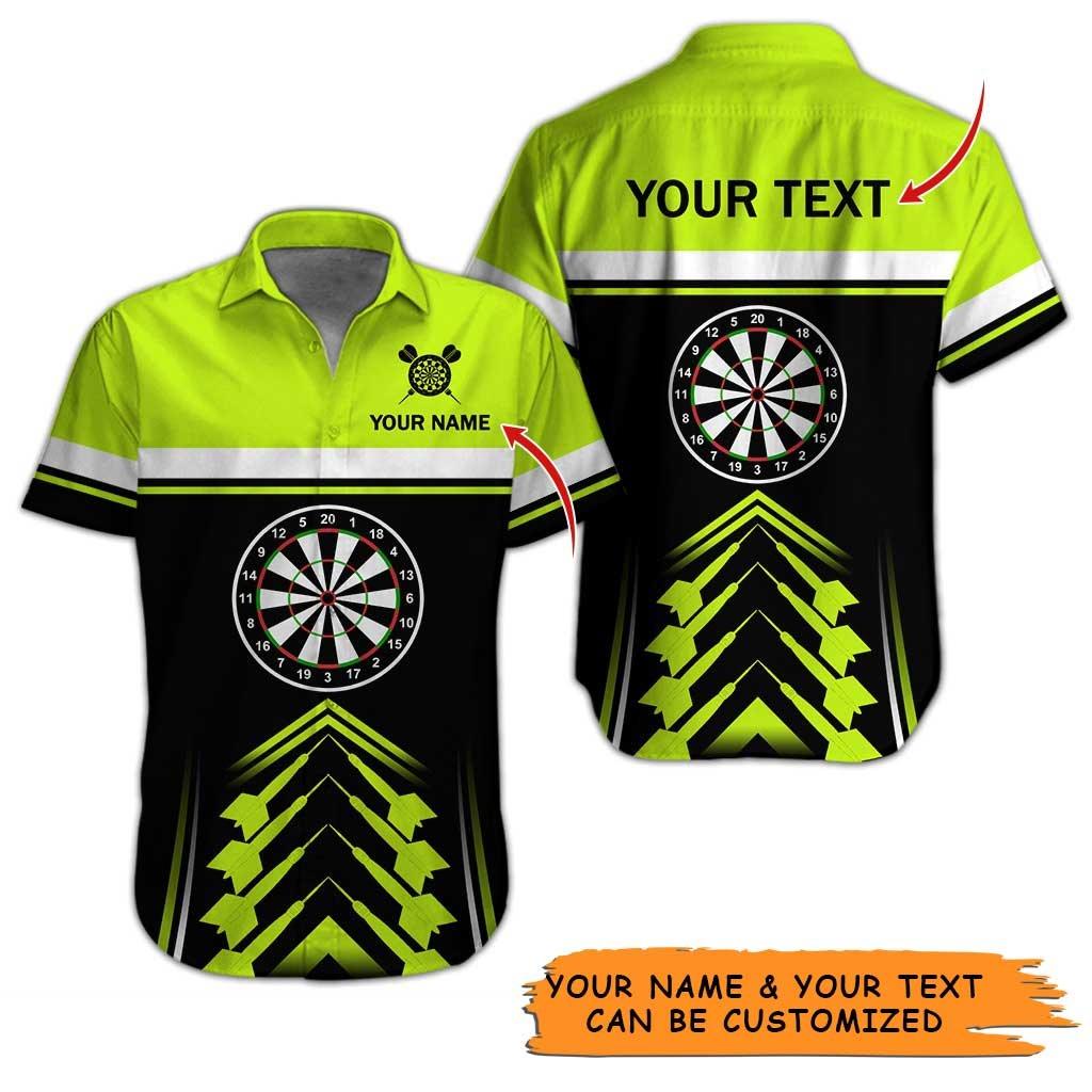Personalized Name Darts Aloha Hawaiian Shirt - Amazing Darts Pattern Hawaiian Shirt Personalized Name Hawaiian Shirt For Men & Women, Darts Lover - Image 3