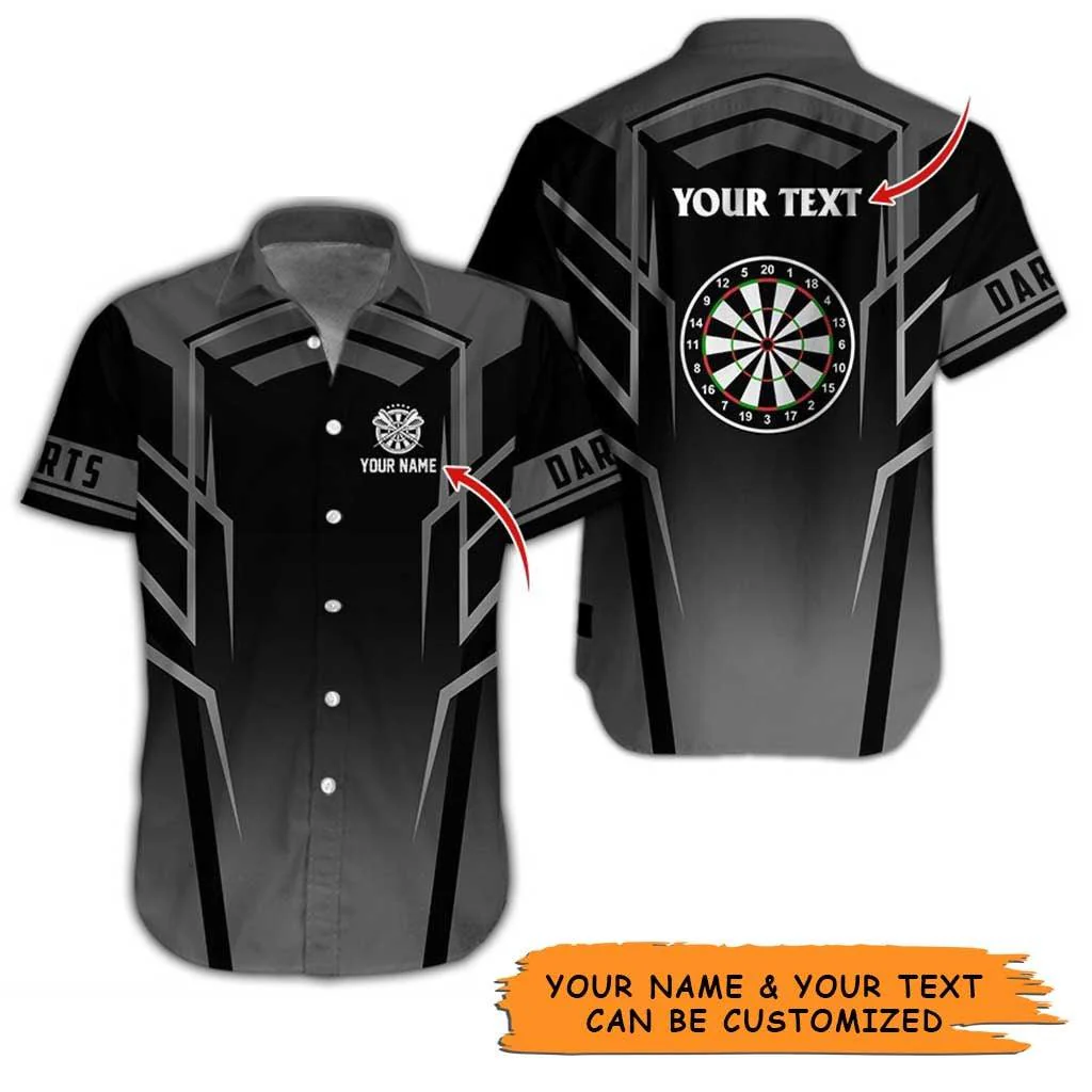 Personalized Name Darts Aloha Hawaiian Shirt - Best Darts Pattern Personalized Name Hawaiian Shirt For Men & Women, Darts Lover - Image 3
