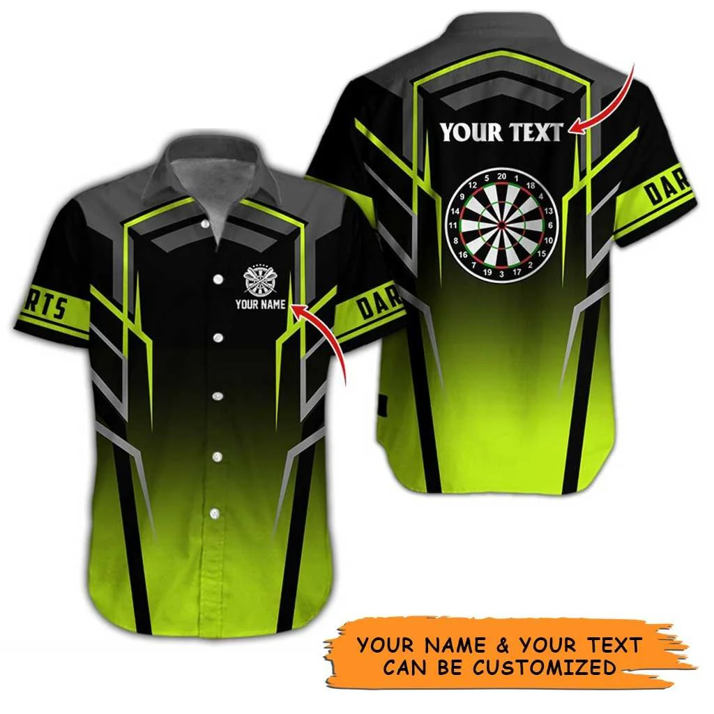 Personalized Name Darts Aloha Hawaiian Shirt - Best Darts Pattern Personalized Name Hawaiian Shirt For Men & Women, Darts Lover - Image 4
