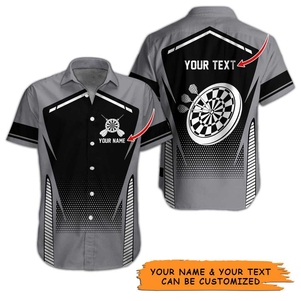 Personalized Name Darts Aloha Hawaiian Shirt - Cool Darts Pattern And Target Personalized Name Hawaiian Shirt For Men & Women, Darts Lover - Image 3