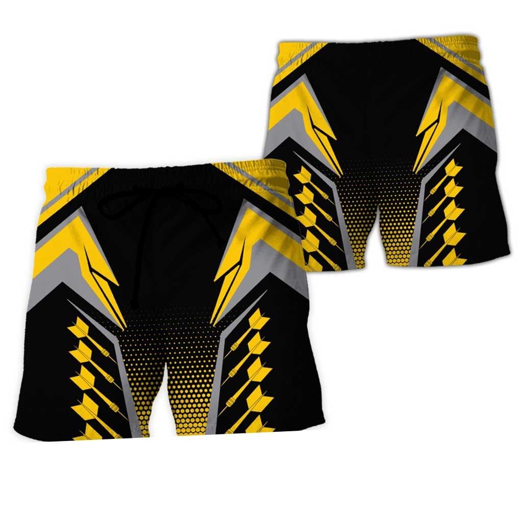 Personalized Name Darts Aloha Hawaiian Shirt - Cool Darts Pattern Hawaiian Shirt Personalized Name & Team Hawaiian Shirt For Men & Women, Darts Lover - Image 4