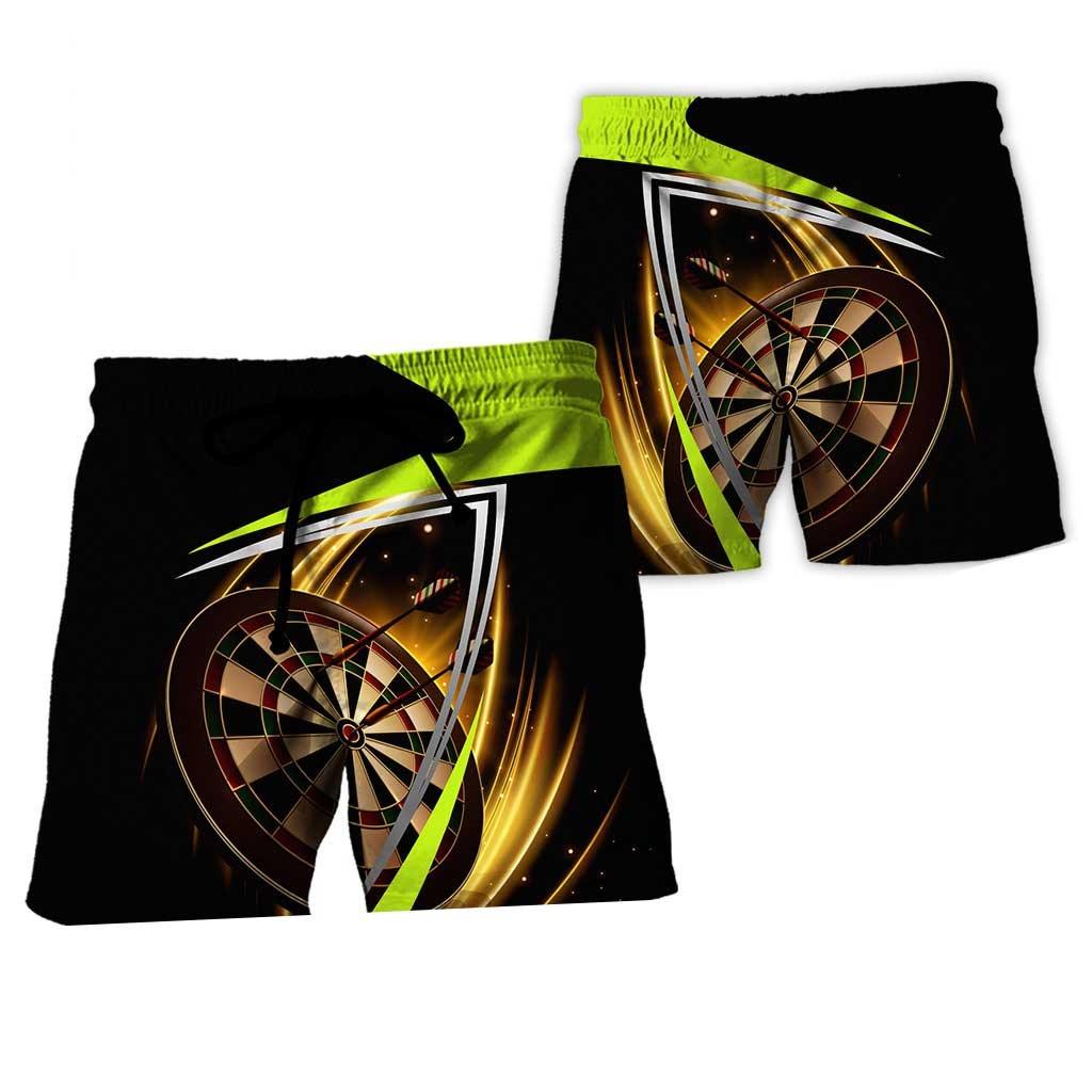 Personalized Name Darts Aloha Hawaiian Shirt - Darts Personalized Name Hawaiian Shirt, Brown Target Hawaiian Shirt For Men & Women, Darts Lover - Image 6