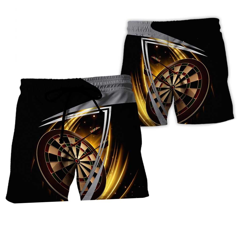 Personalized Name Darts Aloha Hawaiian Shirt - Darts Personalized Name Hawaiian Shirt, Brown Target Hawaiian Shirt For Men & Women, Darts Lover - Image 8