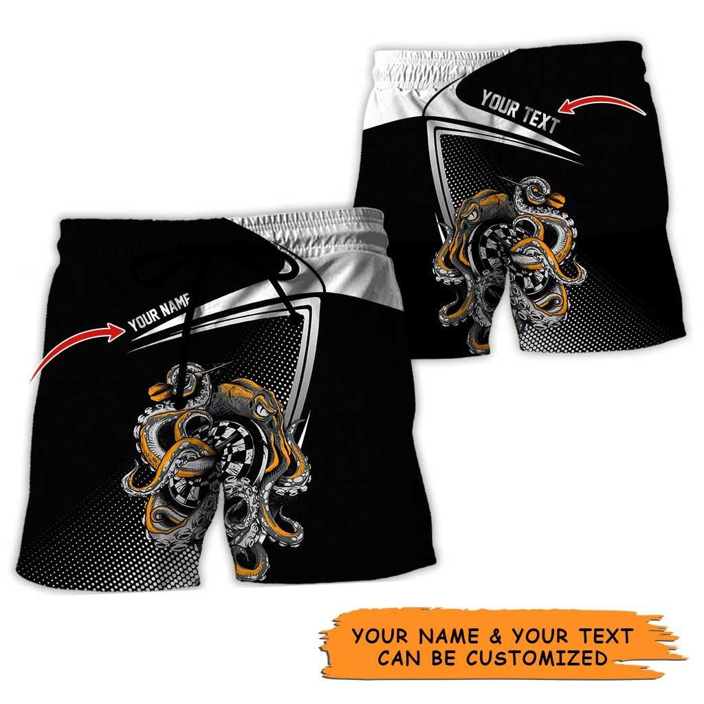 Personalized Name Darts Aloha Hawaiian Shirt - Darts Personalized Name Hawaiian Shirt, Octopus Hawaiian Shirt For Men & Women, Darts Lover - Image 8