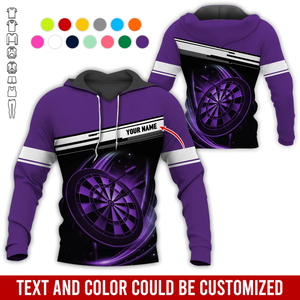 Personalized Name Darts Premium Hoodie, Let’s get ready to DART Hoodie, Perfect Gift For Darts Player, Darts Lovers, Friend, Family - Image 3