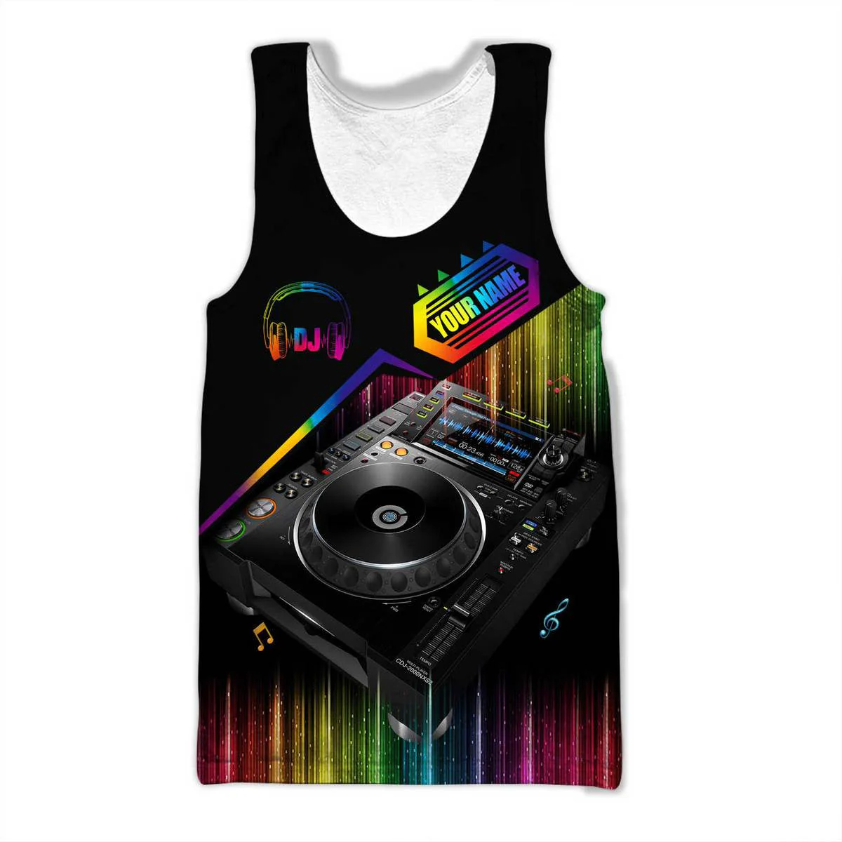 Personalized Name Disc Jockey Shirts - Custom Name DJ Shirts, Deezay Rainbow Shirts, Perfect DJ Shirts for Men & Women - Image 6