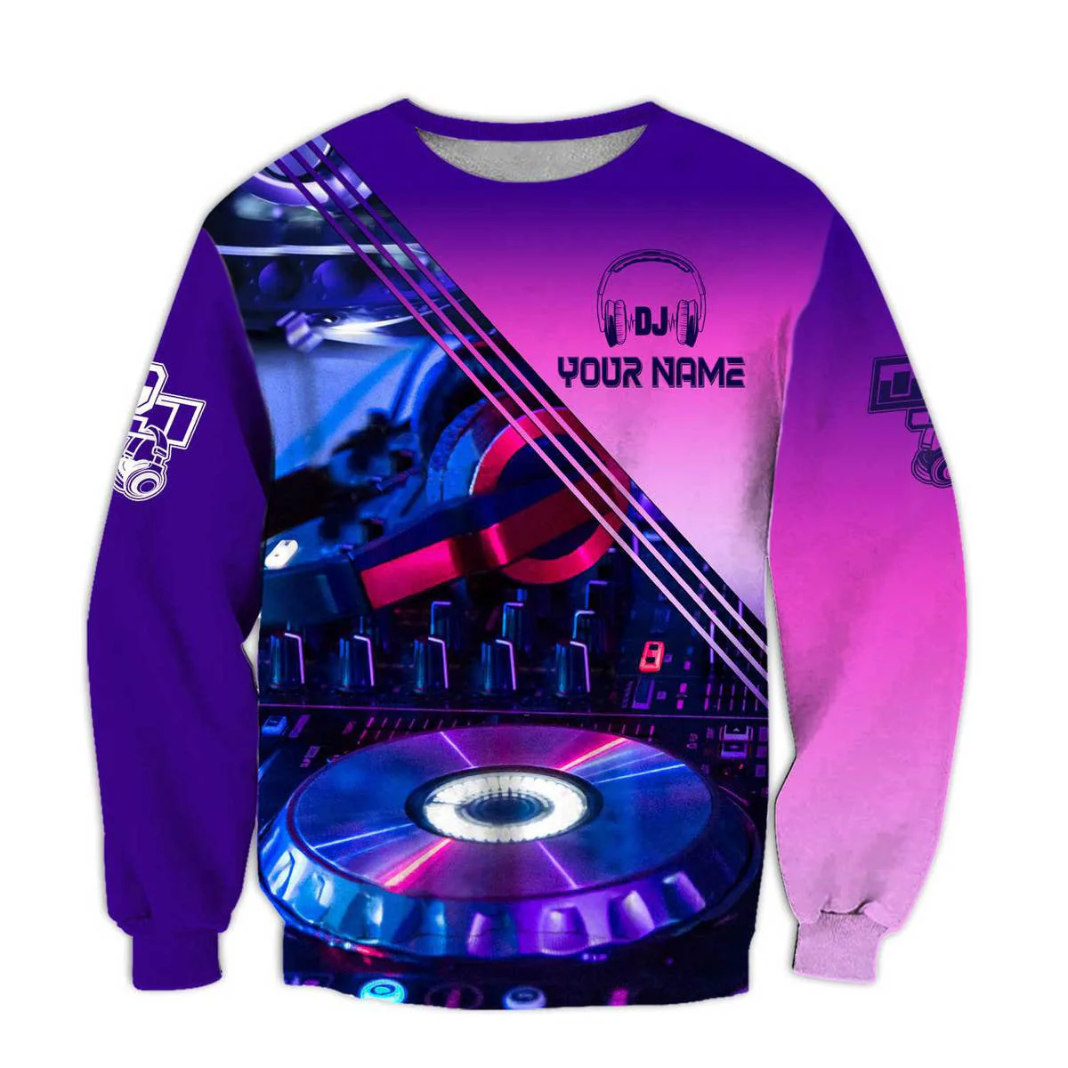 Personalized Name Disc Jockey Shirts - Custom Name DJ Shirts, Music DJ Purple Clothes, Perfect DJ Shirts for Men & Women - Image 4