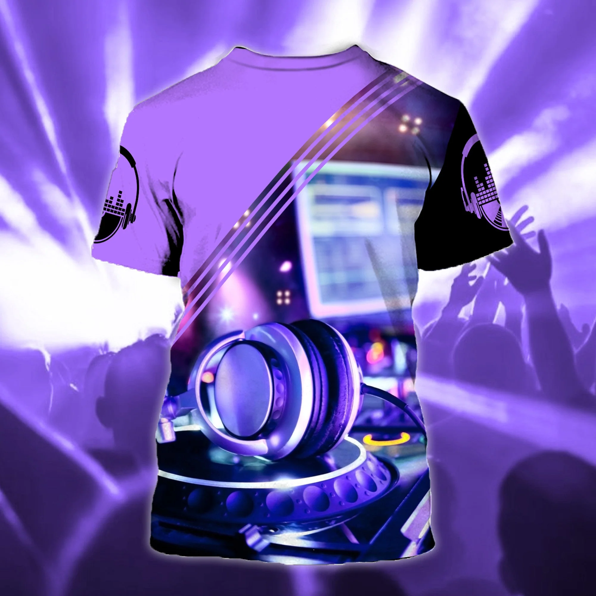 Personalized Name DJ Shirts - Custom Name Disc Jockey Shirts, World Of DJ Purple Shirts, Perfect DJ Shirts for Men & Woman - Image 3