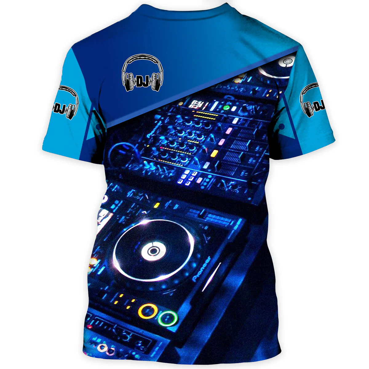 Personalized Name DJ Shirts - Custom Name DJ Table, Funny & Crazy DJ Blue Shirts, Perfect DJ Shirts for Men & Women - Image 5