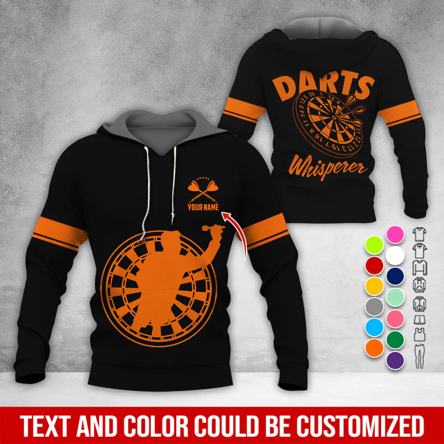 Personalized Name Premium Hoodie, Darts Whisperer Hoodie, Perfect Gift For Darts Lovers, Friend, Family - Image 10