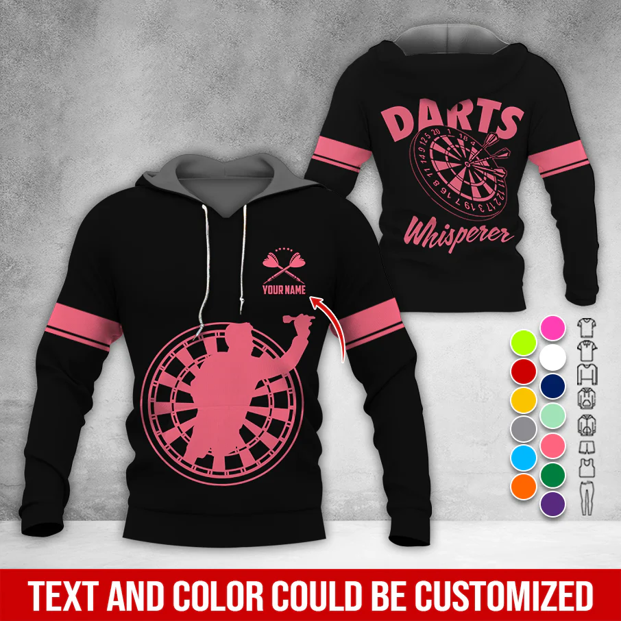 Personalized Name Premium Hoodie, Darts Whisperer Hoodie, Perfect Gift For Darts Lovers, Friend, Family - Image 11