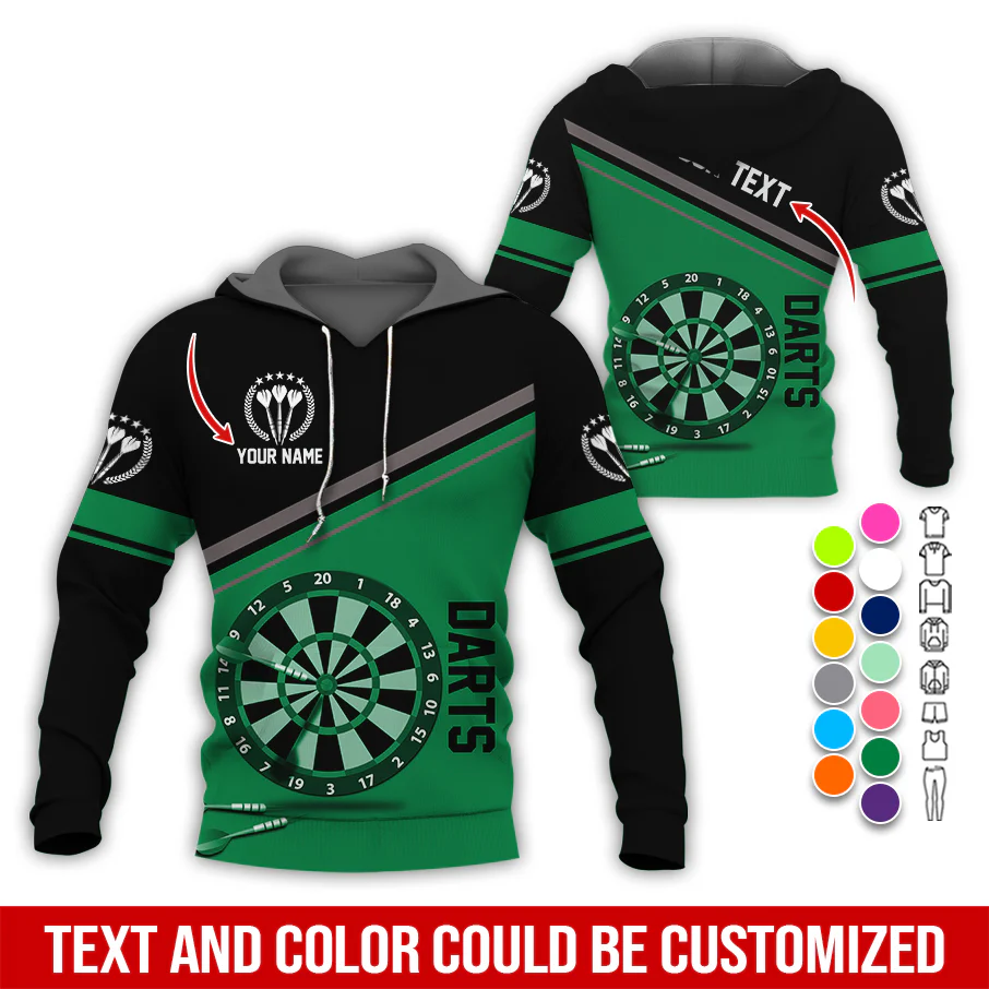 Personalized Name & Text Darts Premium Hoodie, Darts Is My Life Hoodie For Darts Player, Perfect Gift For Darts Lovers, Friend, Family - Image 6