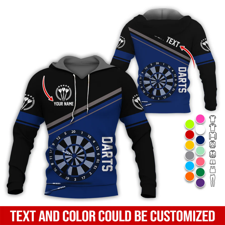 Personalized Name & Text Darts Premium Hoodie, Darts Is My Life Hoodie For Darts Player, Perfect Gift For Darts Lovers, Friend, Family - Image 8