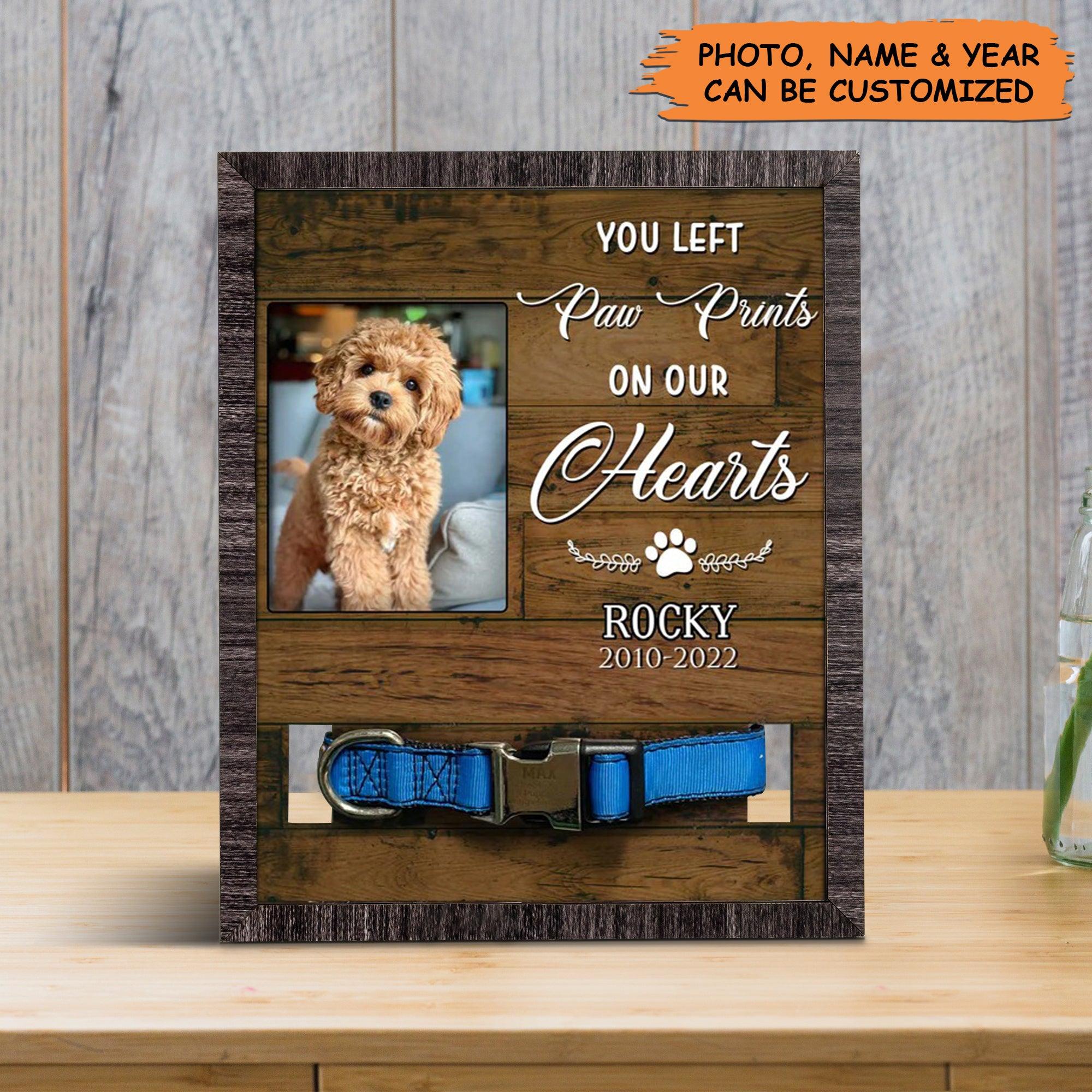 Personalized Pet Collar Frame - Best Friends Are Never Forgotten Dog Photo Keepsake, Memorial Custom Collar Frame - Gift For Grieving Pet Owner - Image 2