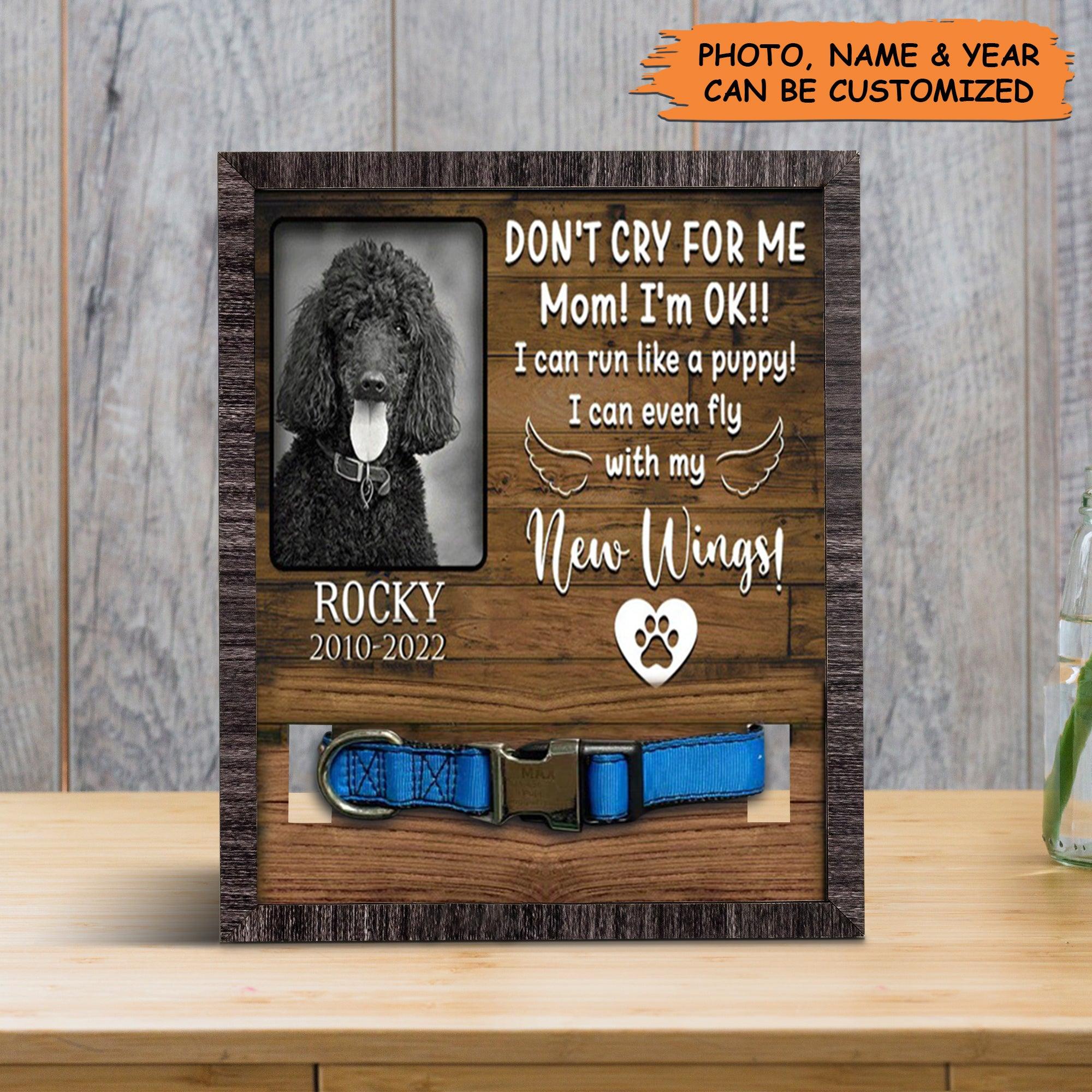 Personalized Pet Collar Frame - Custom A Poodle Pet Picture Frames, Pet Loss Sympathy, Memorial Pet Collar Sign - Gift For Grieving Pet Owner - Image 2