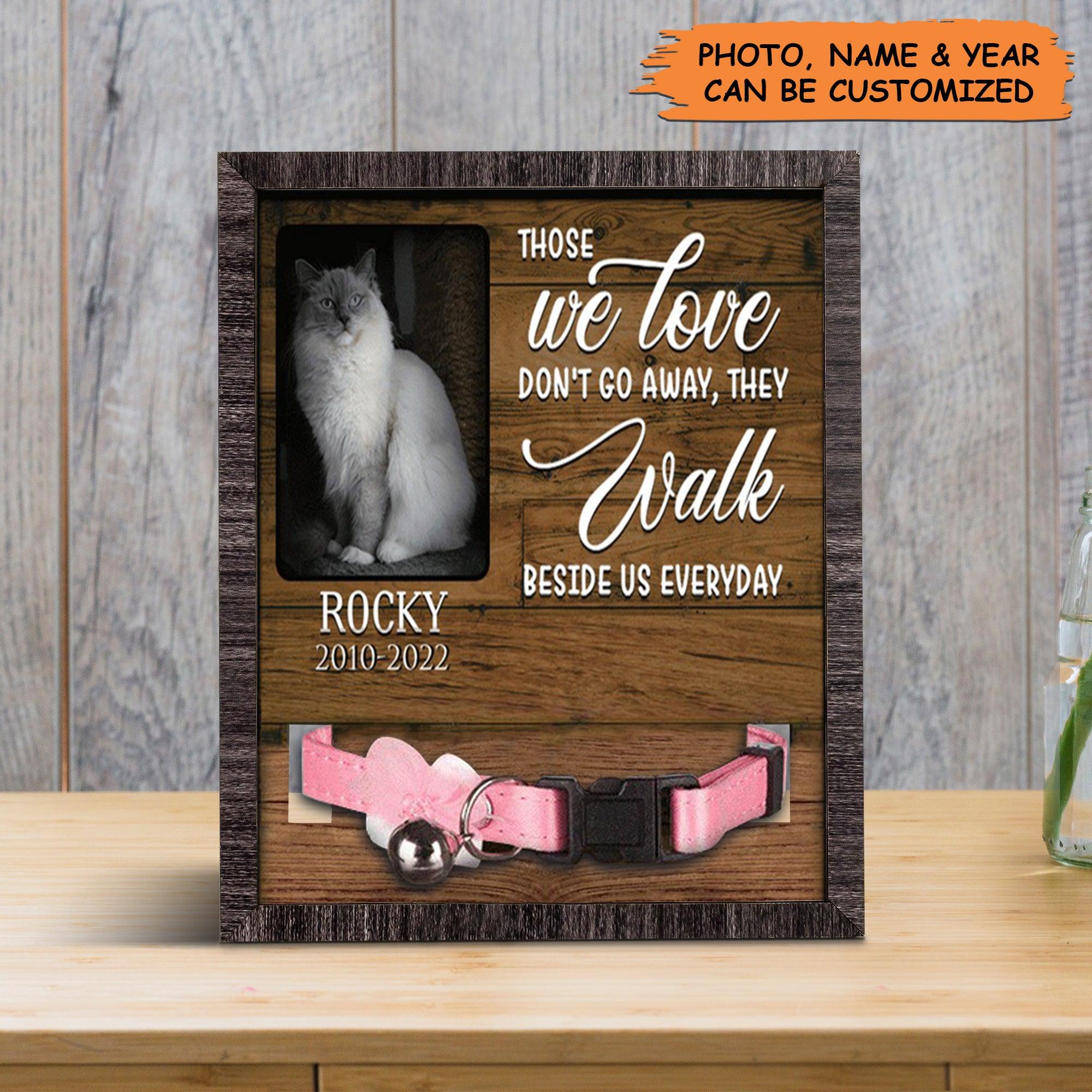 Personalized Pet Collar Frame - Custom A Ragdoll Cat Picture Frames, Pet Loss Sympathy, Memorial Pet Collar Sign - Gift For Grieving Pet Owner - Image 3
