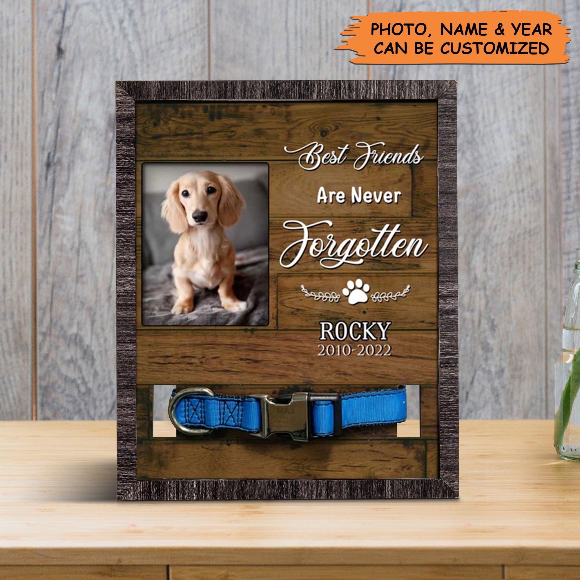Personalized Pet Collar Frame - Custom Dog Photo Keepsake, Pet Loss Sympathy, Memorial Custom Pet Collar Frame - Gift For Pet Lovers, Family, Friend - Image 3