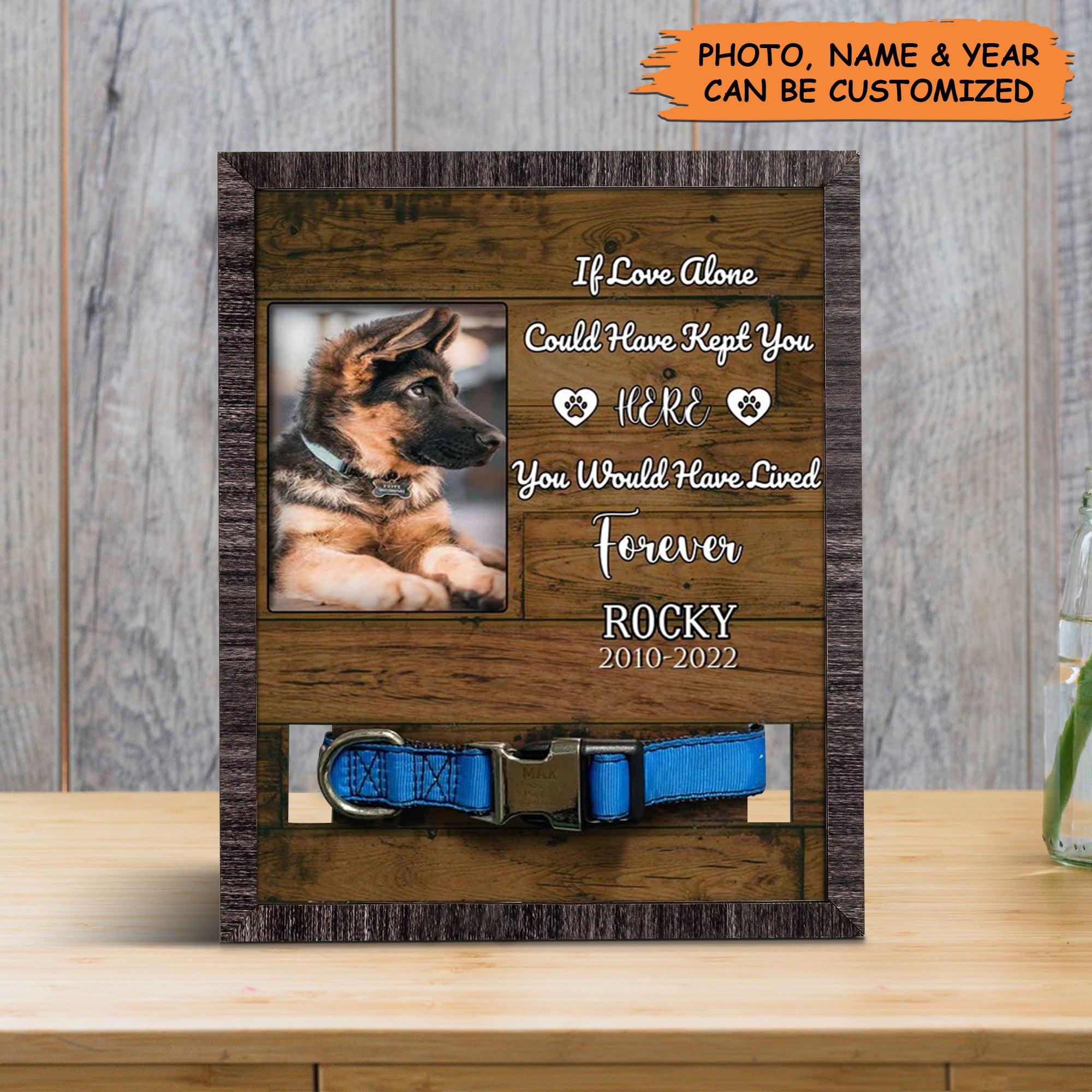 Personalized Pet Collar Frame - Custom Picture Frame For Loss Of Dog German Shepherd, Memorial Pet Collar Sign, Pet Loss Sympathy- Gift For Pet Lovers - Image 2