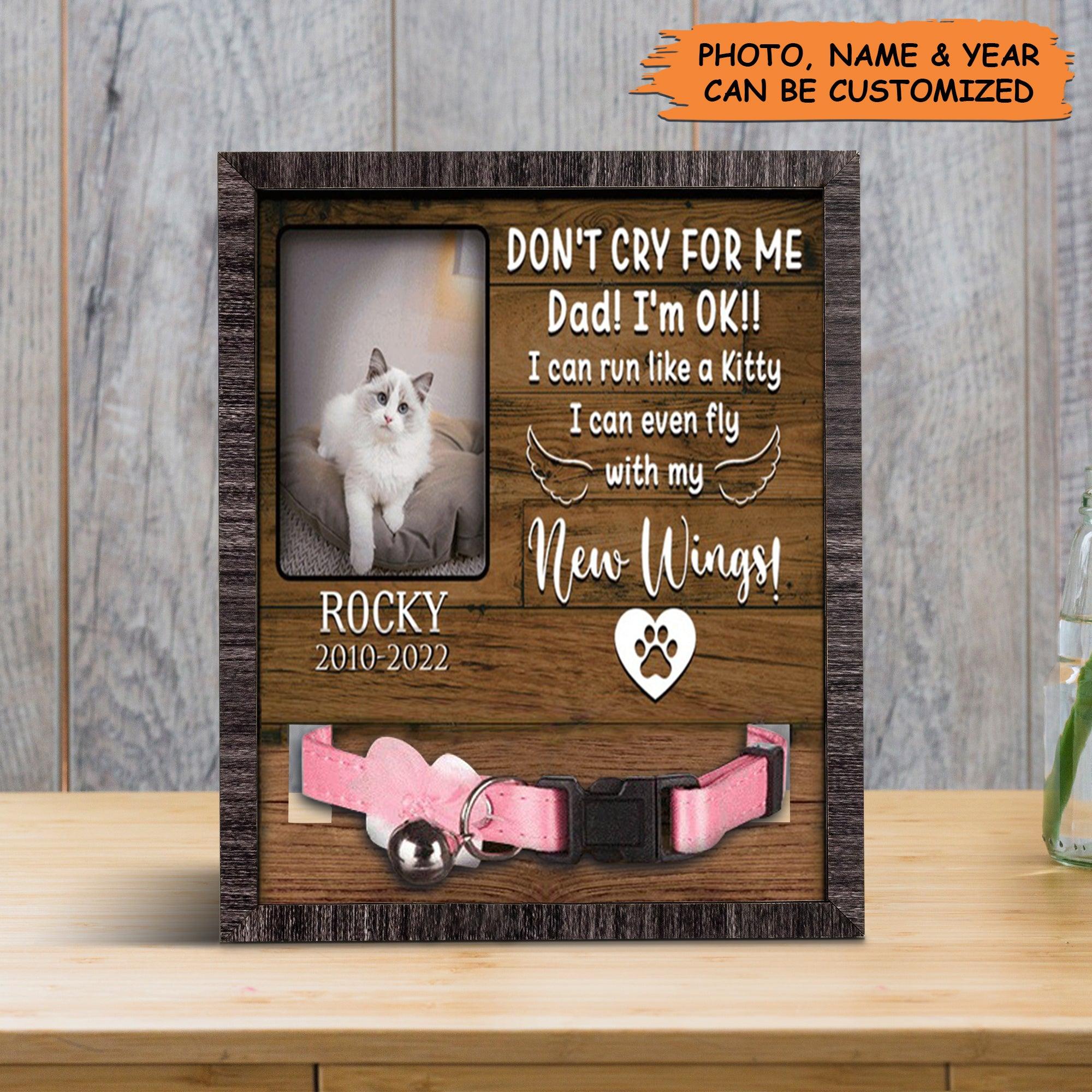 Personalized Pet Collar Frame - Customized A Ragdoll Pet Picture Frames, Pet Loss Sympathy, Custom Memorial Pet Collar Sign - Gift For Pet Lovers
