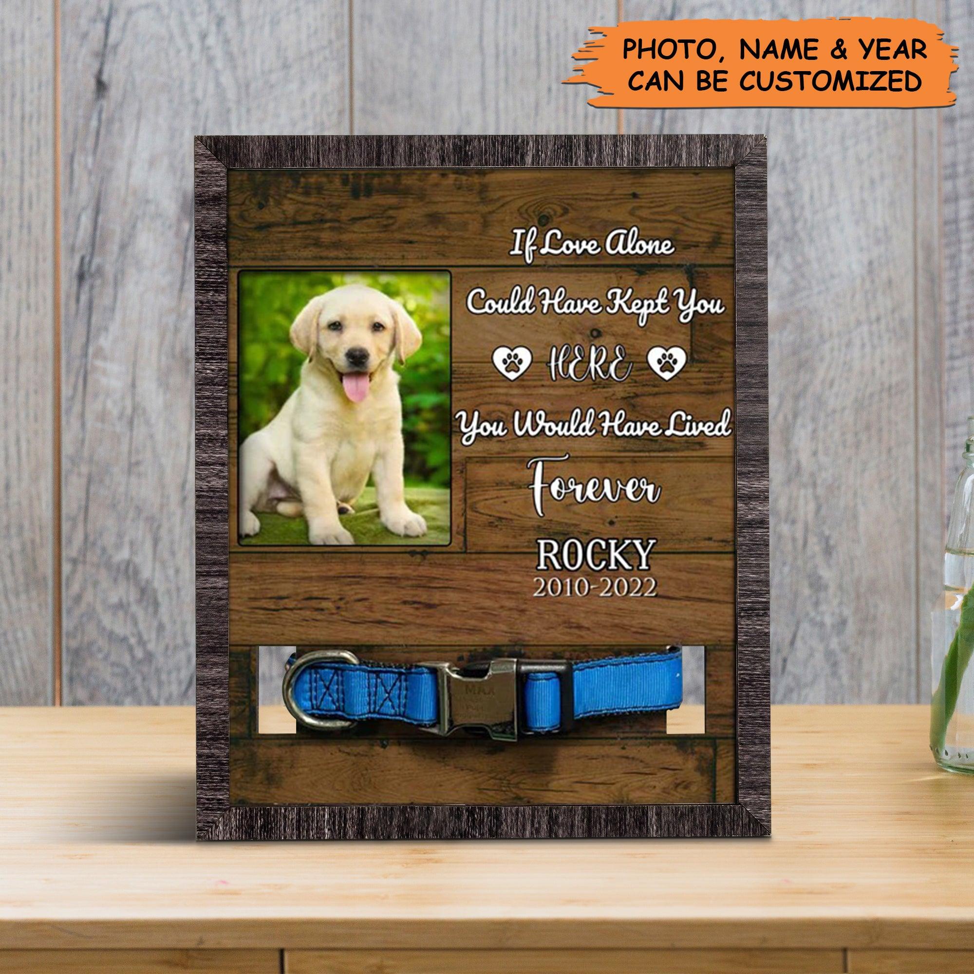 Personalized Pet Collar Frame - Pet Photo Keepsake, Pet Loss Sympathy, Pet Memorial Plaque Custom Pet Collar Frame - Gift For Pet Lovers, Friend - Image 3