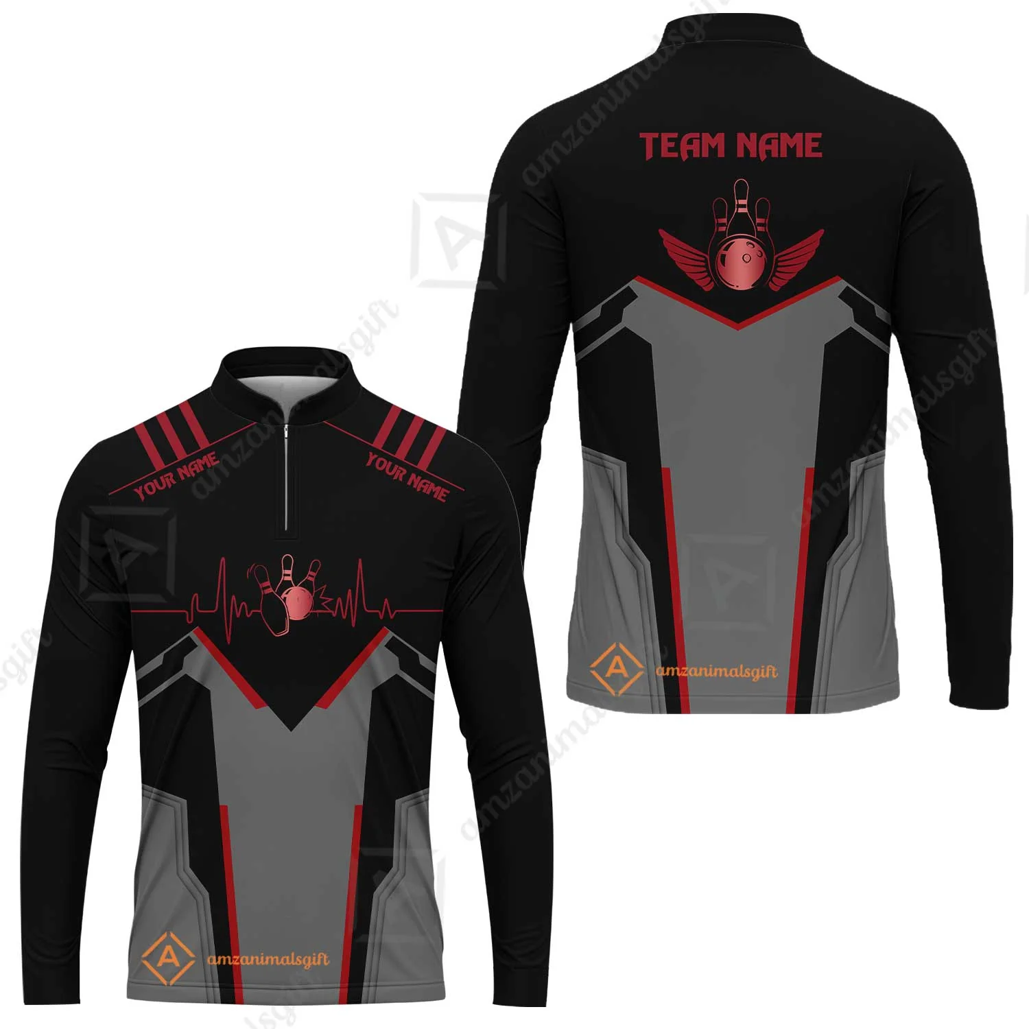 Personalized Polo Bowling Shirt Heartbeat And Esports Pattern Team Jersey Shirt For Men Women Bowlers - Image 21