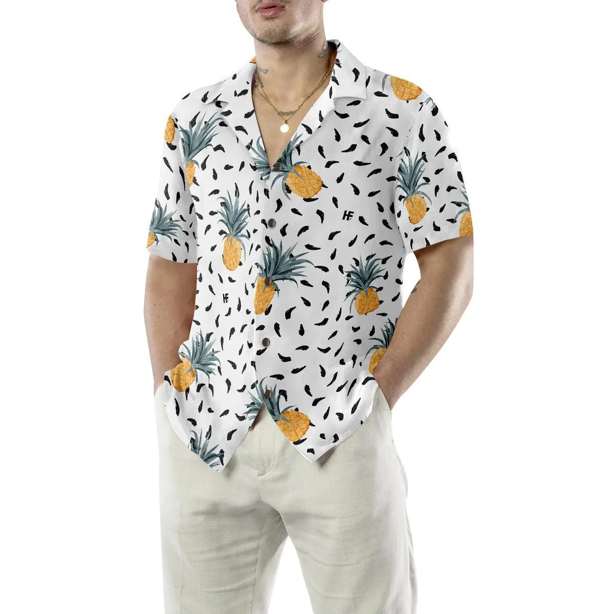 Pineapple Hawaiian Shirt, Tropical Hawaiian Shirt, Colorful Summer Aloha Shirt For Men Women, Perfect Gift For Husband, Wife, Friend, Family - Image 5