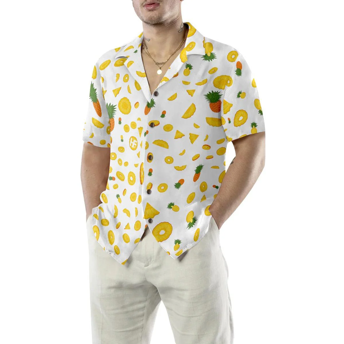 Pineapple Hawaiian Shirt, Tropical Hawaiian Shirt, Pineapple Summer Aloha Shirt For Men Women, Perfect Gift For Husband, Wife, Friend, Family - Image 5
