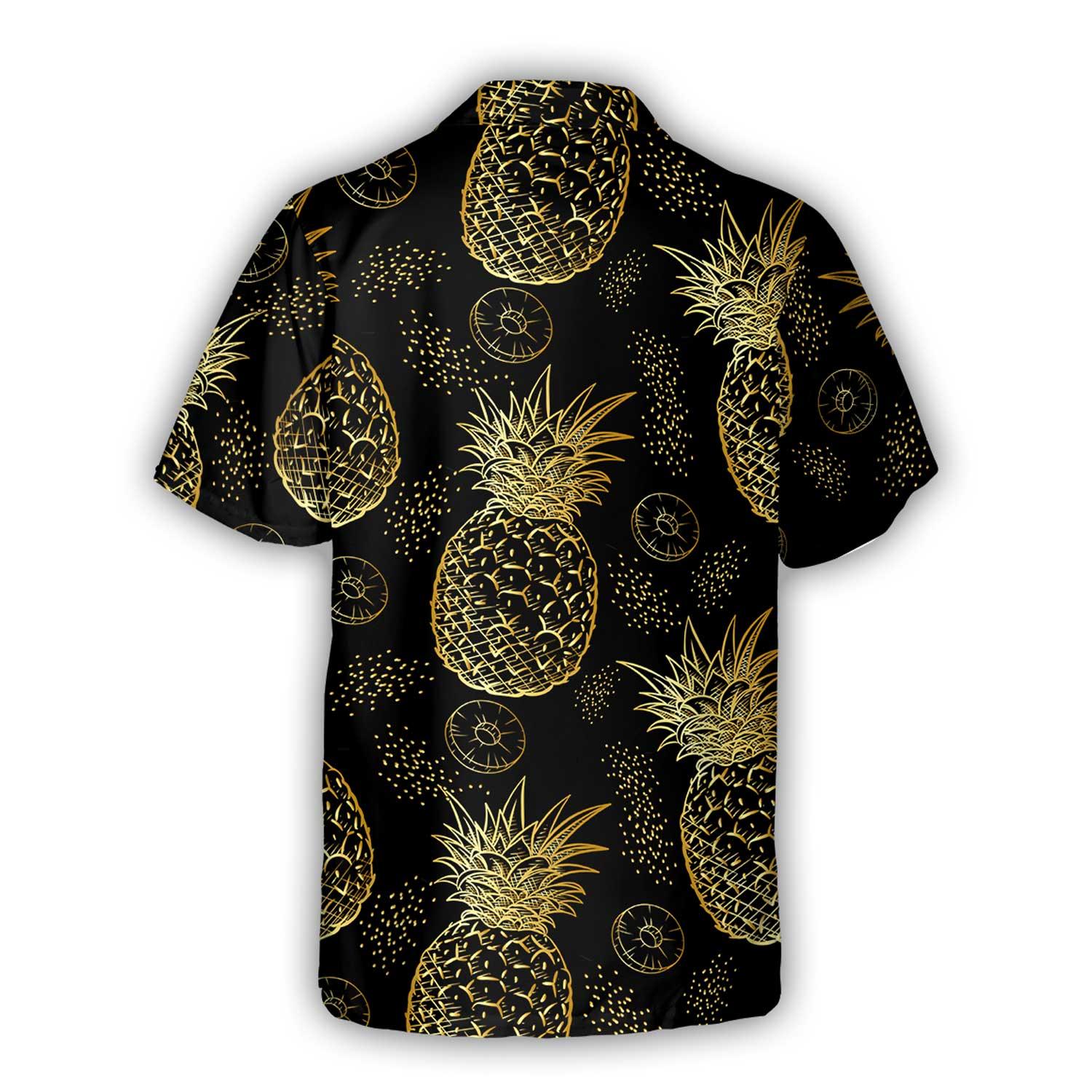 Pineapple Pattern Hawaiian Shirt, Colorful Summer Aloha Shirt For Men Women, Perfect Gift For Friend, Family, Husband, Wife, Boyfriend, Girlfriend - Image 3