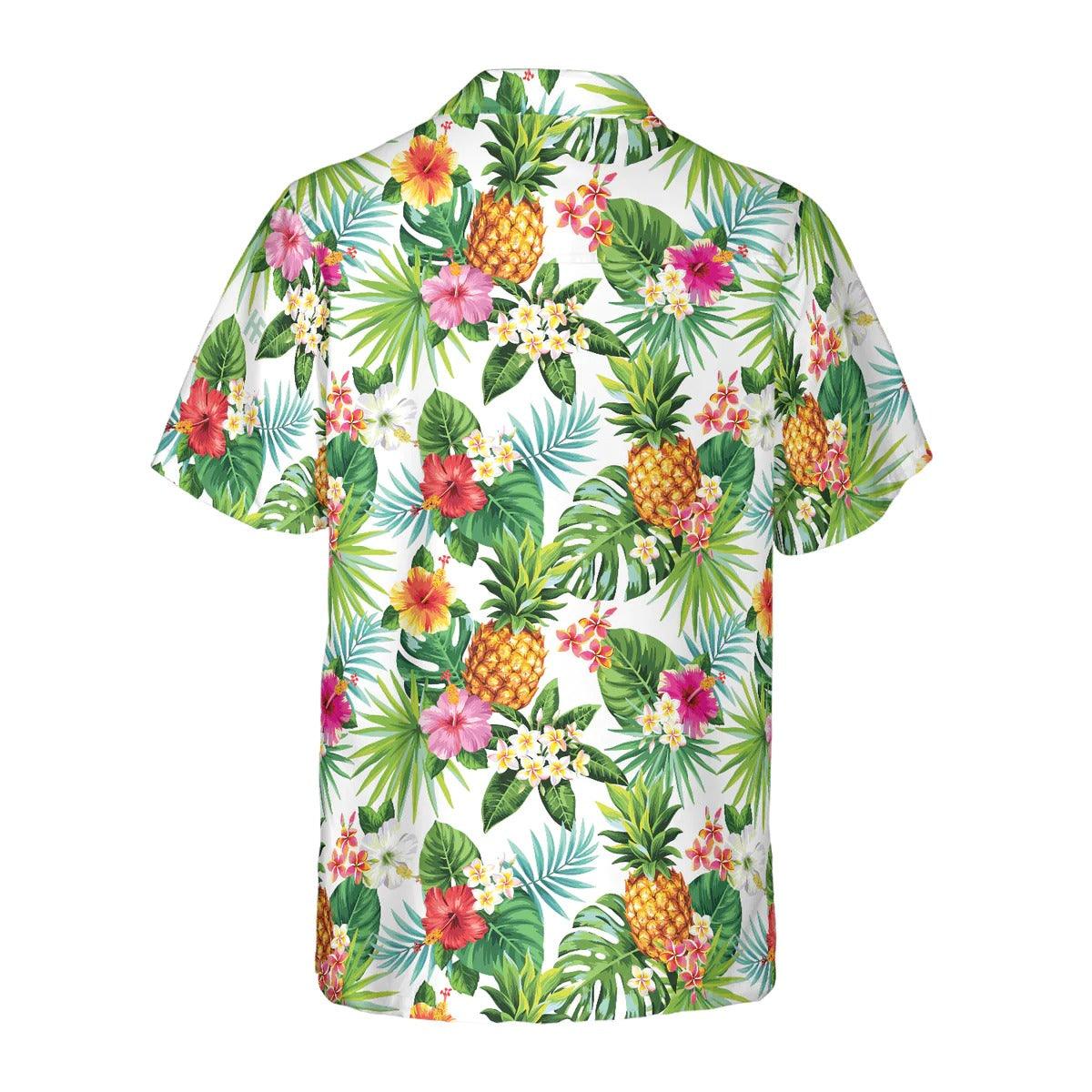 Pineapple Tropical Hawaiian Shirt, Tropical Hawaiian Shirt, Colorful Summer Aloha Shirt For Men Women, Perfect Gift For Husband, Wife, Friend, Family - Image 3