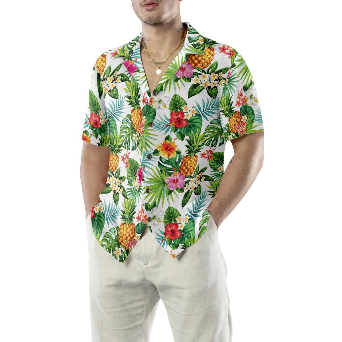 Pineapple Tropical Hawaiian Shirt, Tropical Hawaiian Shirt, Colorful Summer Aloha Shirt For Men Women, Perfect Gift For Husband, Wife, Friend, Family - Image 5