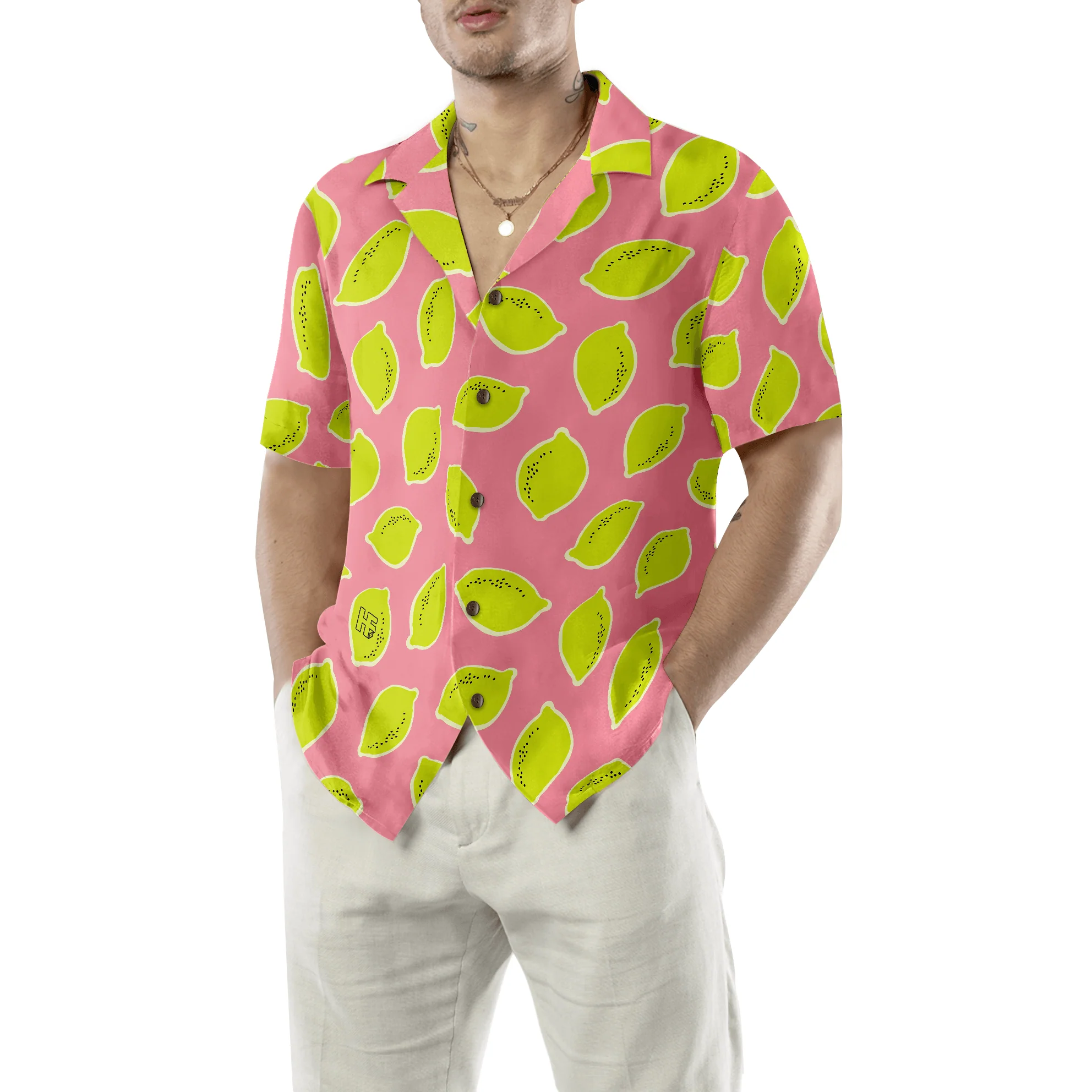 Pinky Lemon Aloha Hawaiian Shirt For Summer, Colorful Shirt For Men Women, Perfect Gift For Friend, Team, Family - Image 3