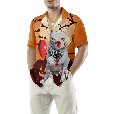 Pitbull Hawaiian Shirt, Halloween, Pitbull Aloha Shirt For Men - Perfect Gift For Pitbull Lovers, Husband, Boyfriend, Friend, Family - Image 4