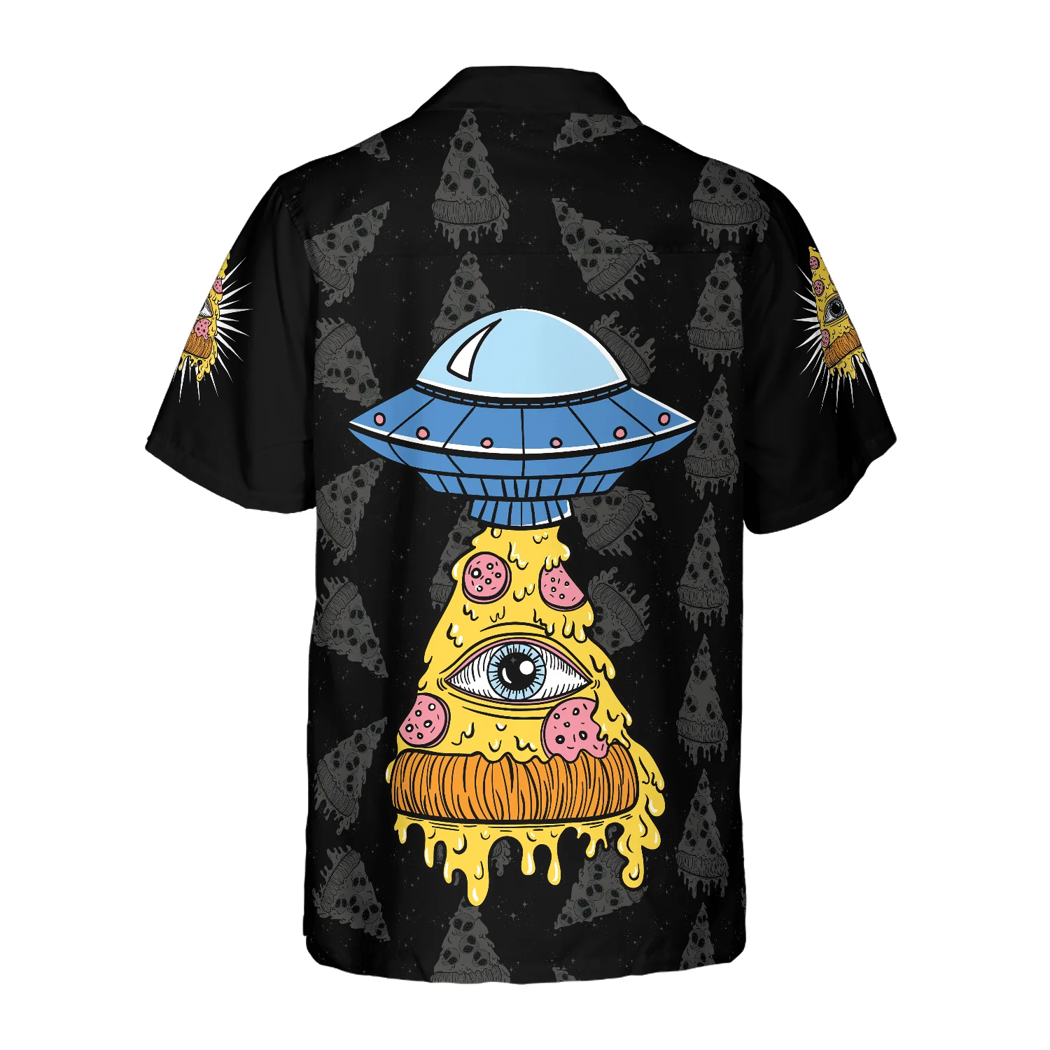 Pizza Alien Hawaiian Shirt, Colorful Summer Aloha Shirt For Men Women, Perfect Gift For Friend, Team, Pizza Lovers - Image 5