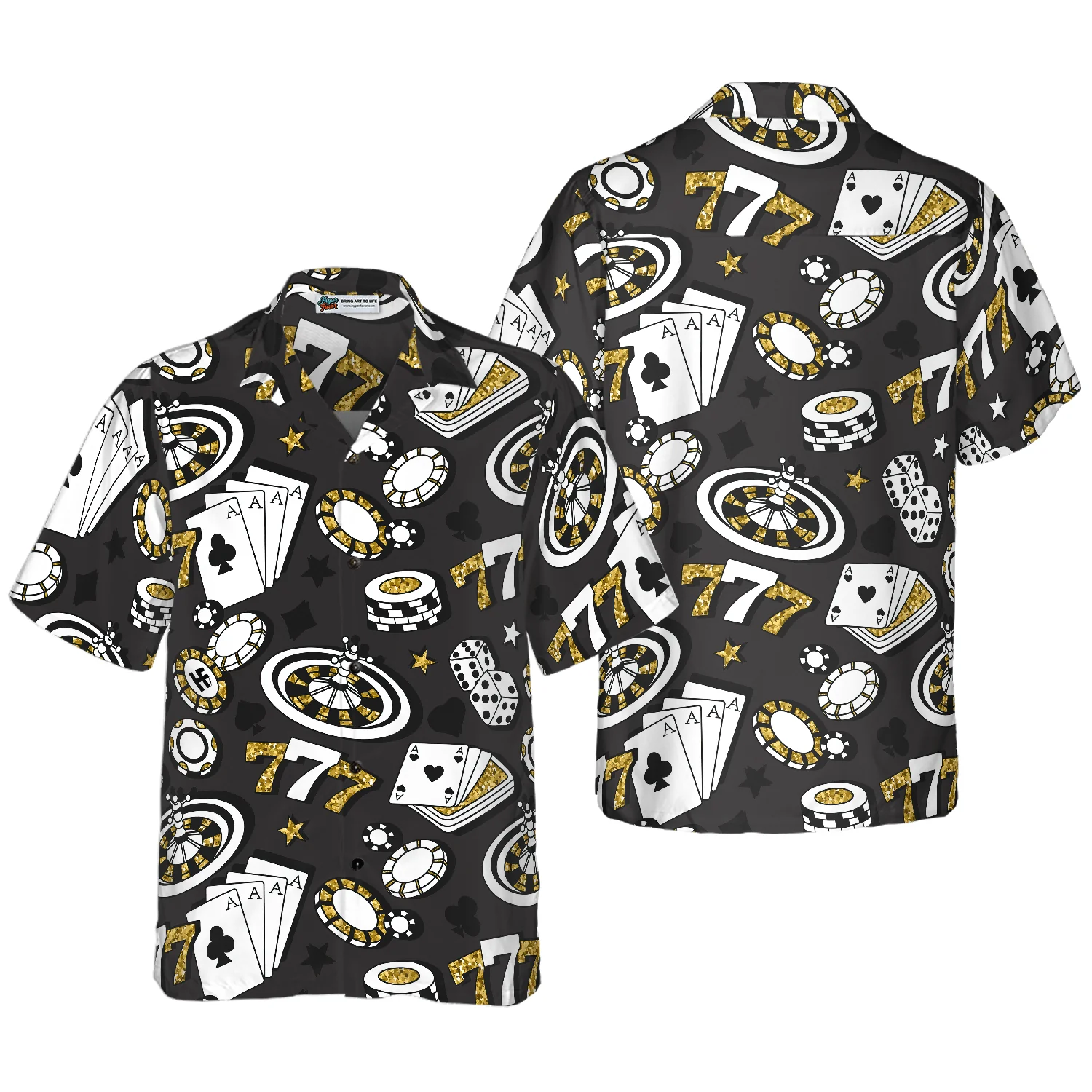 Poker Hawaiian Shirt, Playing Chip Cards Poker Hawaiian Shirt, Colorful Summer Aloha Shirt For Men Women, Perfect Gift For Friend, Chip Poker Lovers