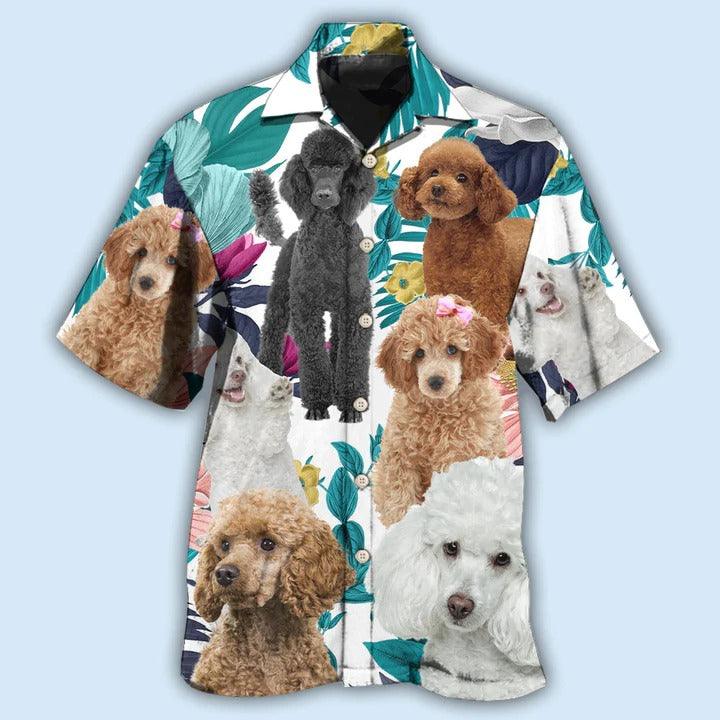 Poodle Aloha Hawaii Shirt - Poodle Lovely Tropical Leaf Hawaiian Shirt For Summer - Perfect Gift For Dog Lovers, Friend, Family - Image 2