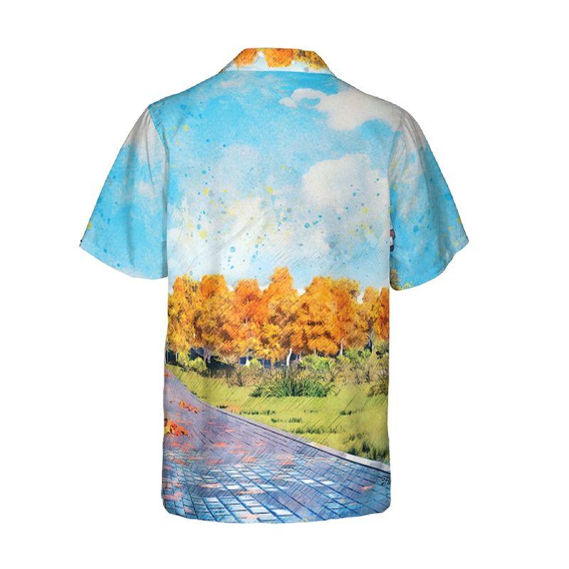 Pug Aloha Hawaiian Shirts For Summer, Dog Autumn Forest Hawaiian Set For Men Women, Gift For Friend, Family, Dog Lovers, Dog Mom Dad, Dog Owner - Image 4