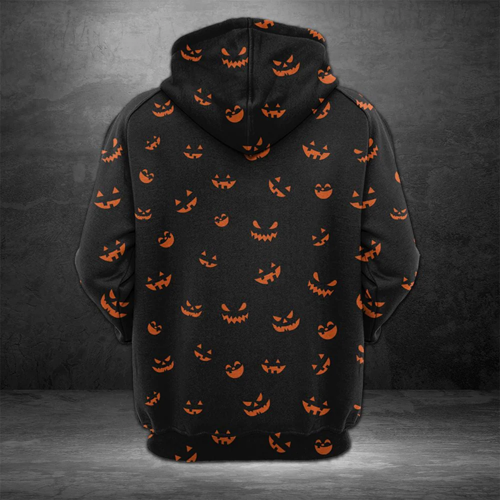 Pug Pumpkin Halloween Pullover Premium Hoodie, Perfect Outfit For Men And Women On Christmas New Year Autumn Winter - Image 3