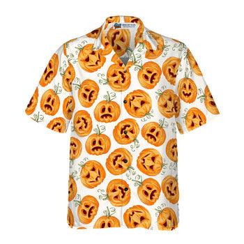 Pumpkin Pattern Halloween Hawaiian Shirt, Halloween Shirt For Men And Women - Perfect Gift For Lover, Friend, Family