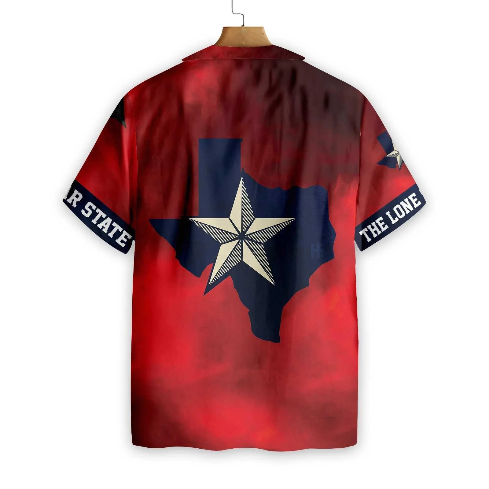 Red Ripped Flag Texas Hawaiian Shirt - Texas The Lone Star State, Proud Texas, Summer Aloha Shirt, Perfect Gift For Men Women Friend Husband Wife - Image 2