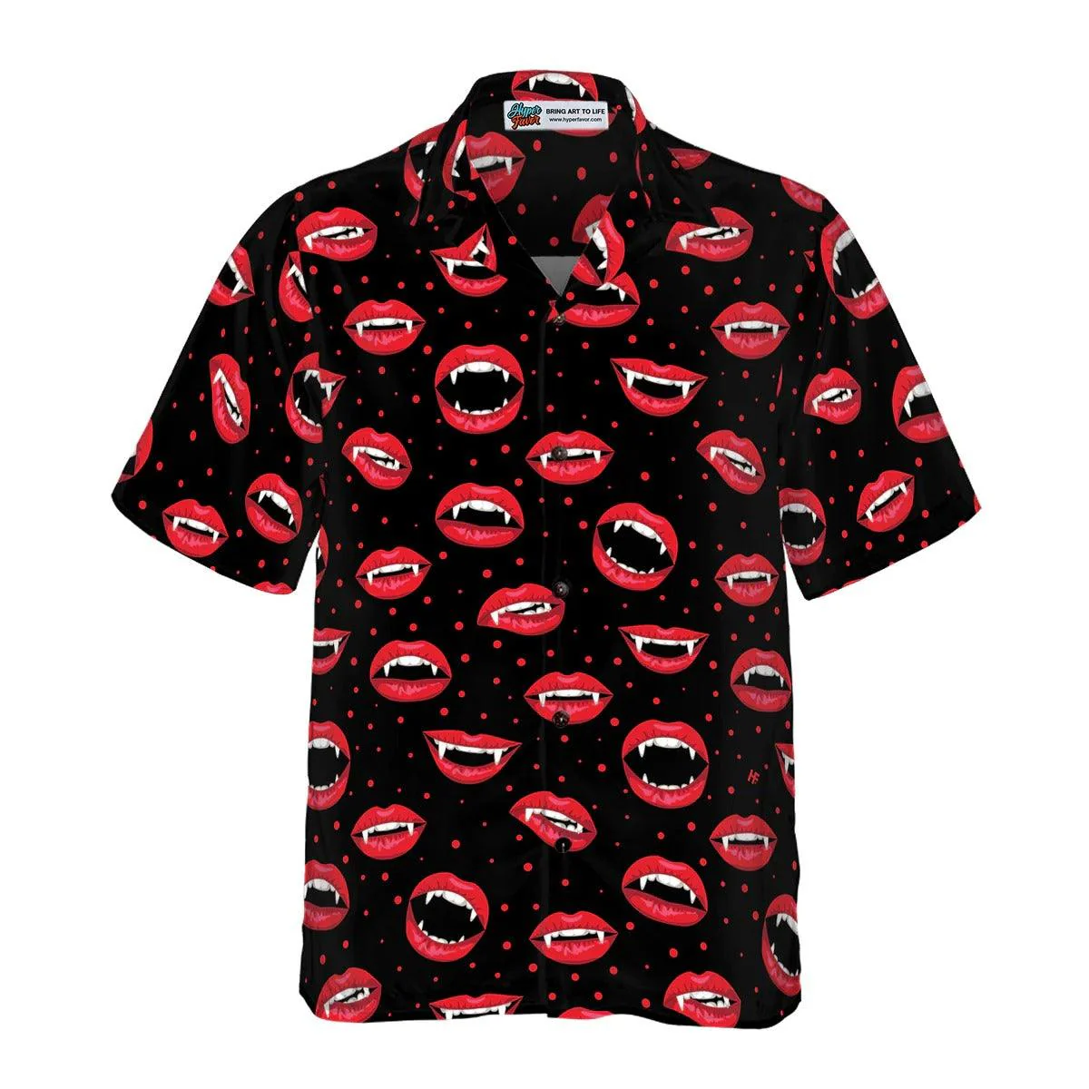Red Vampire Lips Hawaiian Shirt - Perfect Gift For Lover, Friend, Family - Image 5