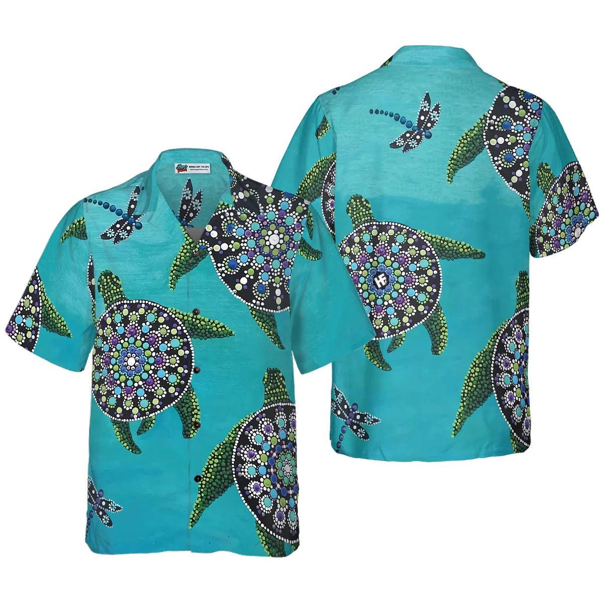 Rock Turtle Hawaiian Shirt, Turtle Shirt For Men & Women - Perfect Gift For Turtle Lover, Friend, Family