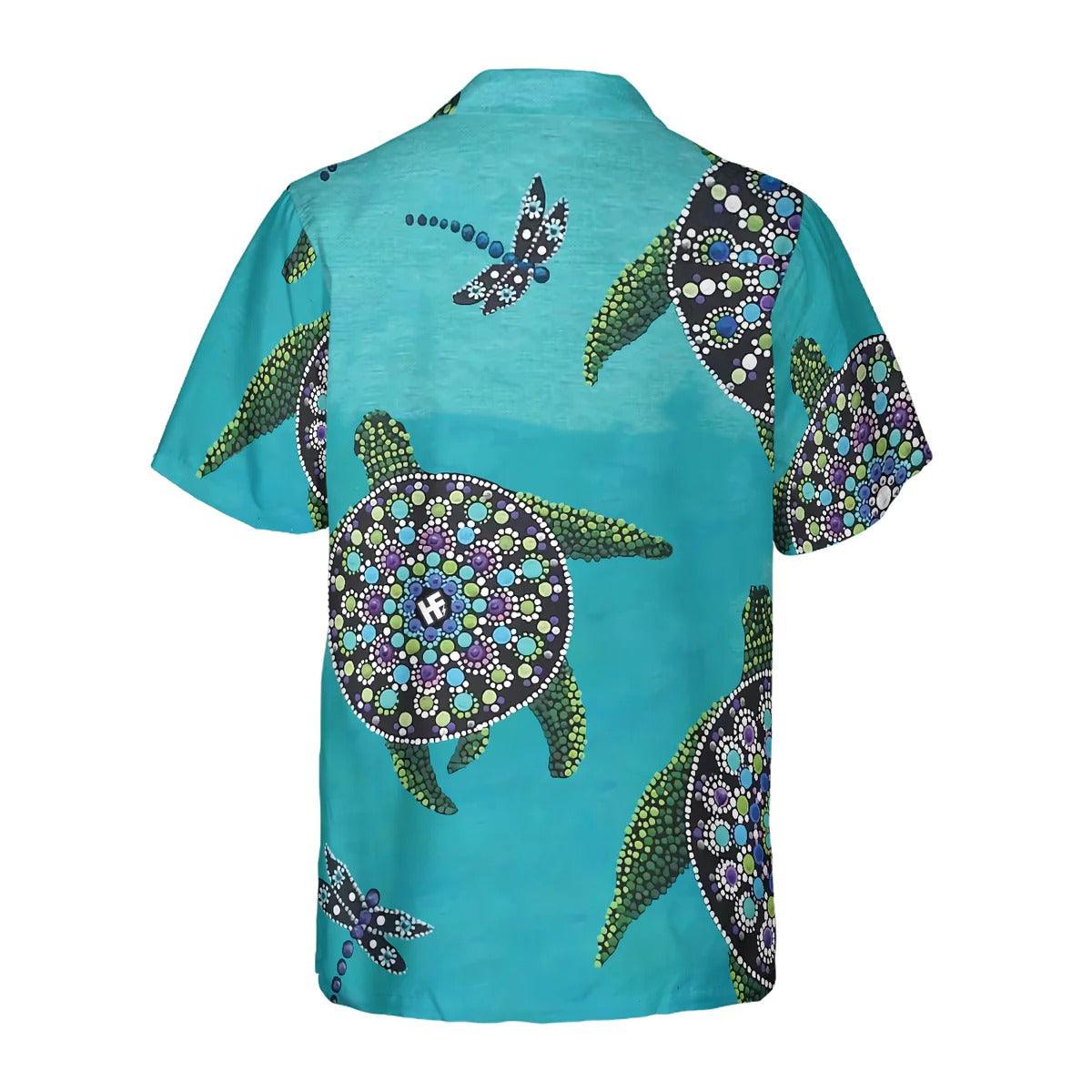 Rock Turtle Hawaiian Shirt, Turtle Shirt For Men & Women - Perfect Gift For Turtle Lover, Friend, Family - Image 5