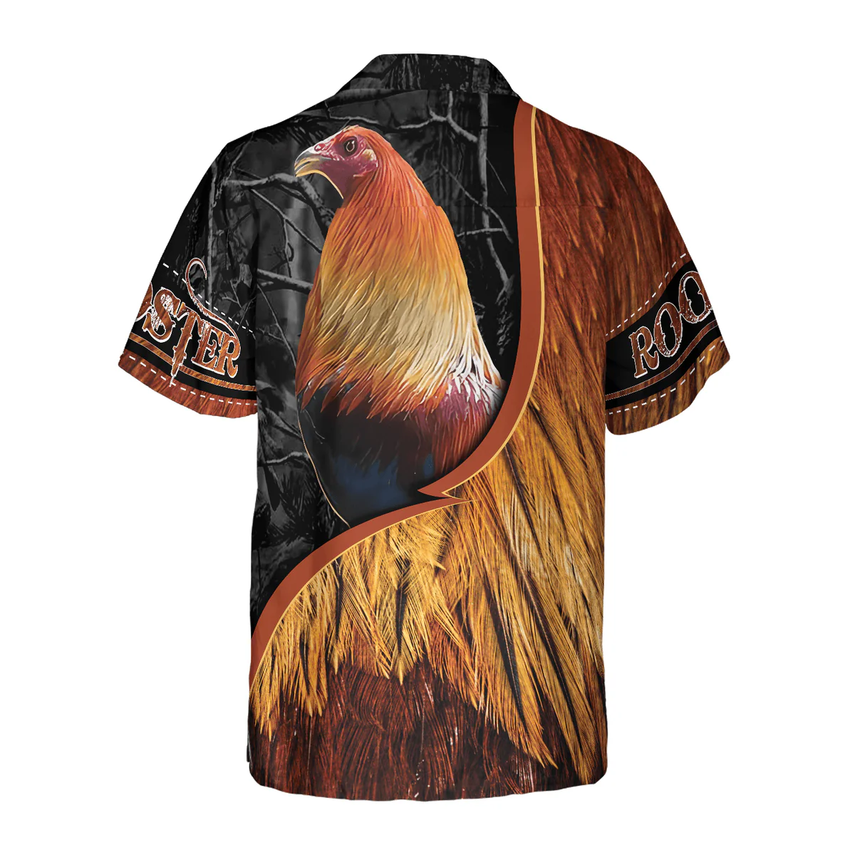 Rooster Hawaiian Shirt, Peaceful Farm, Rooster On Farm Aloha Shirt For Men - Perfect Gift For Farm Lover, Husband, Boyfriend, Friend, Family - Image 3