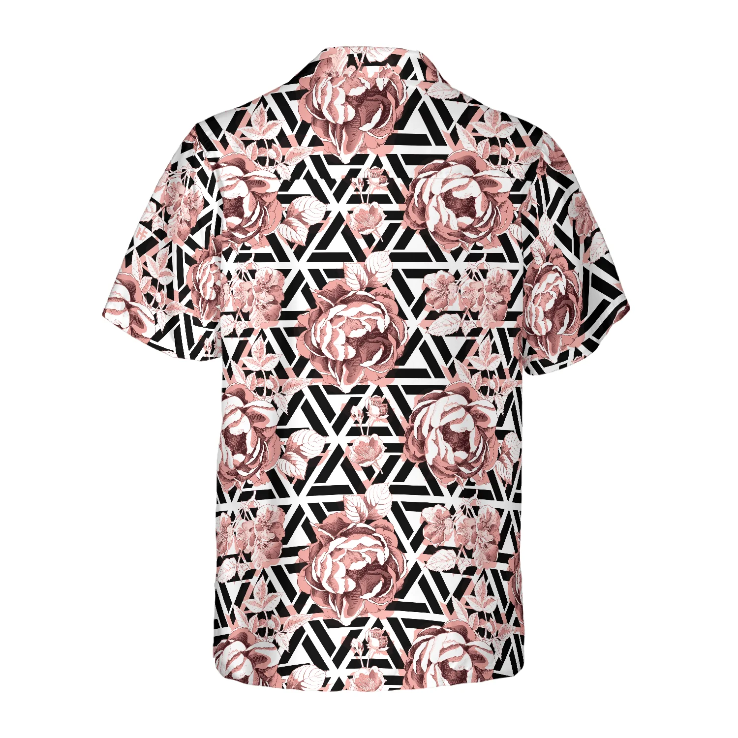 Rose Gold Flowers Aloha Hawaiian Shirt For Summer, Colorful Shirt For Men Women, Perfect Gift For Friend, Team, Family - Image 2