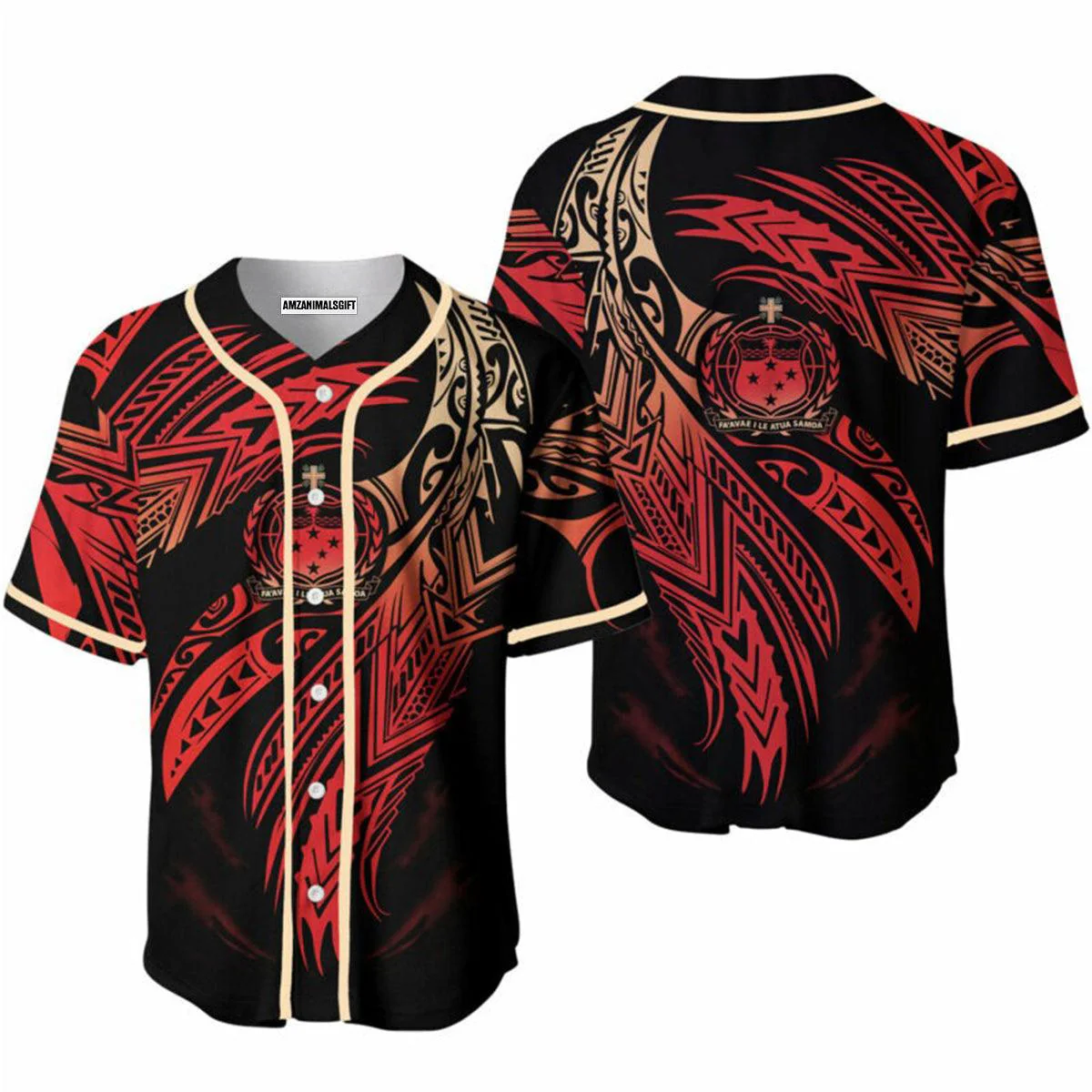 Samoa Baseball Jerseys For Men And Women - Perfect Gift For Friend, Family - Image 2