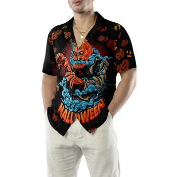 Scary Pumpkin For Halloween Night Hawaiian Shirt - Perfect Gift For Lover, Friend, Family