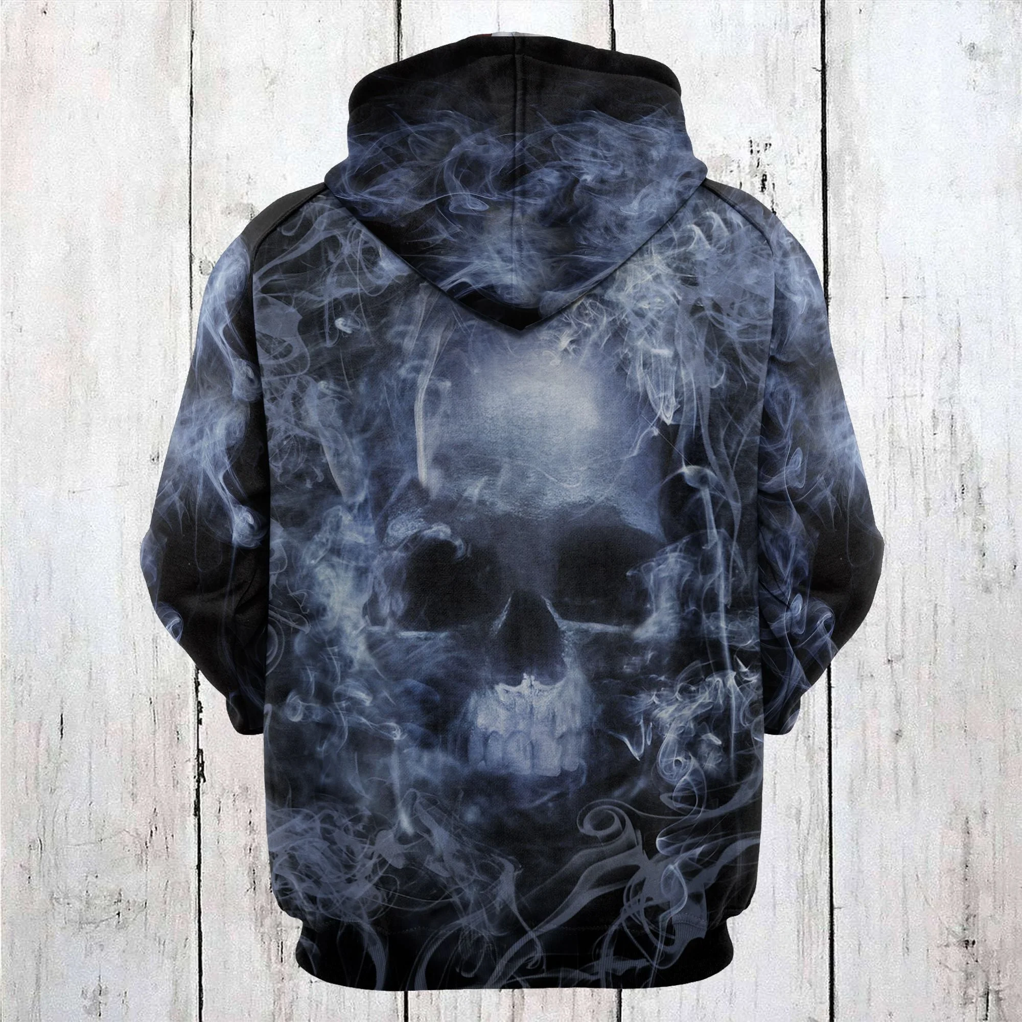 Scary Skull Smoke Pullover Premium Hoodie, Perfect Outfit For Men And Women On Christmas New Year Autumn Winter